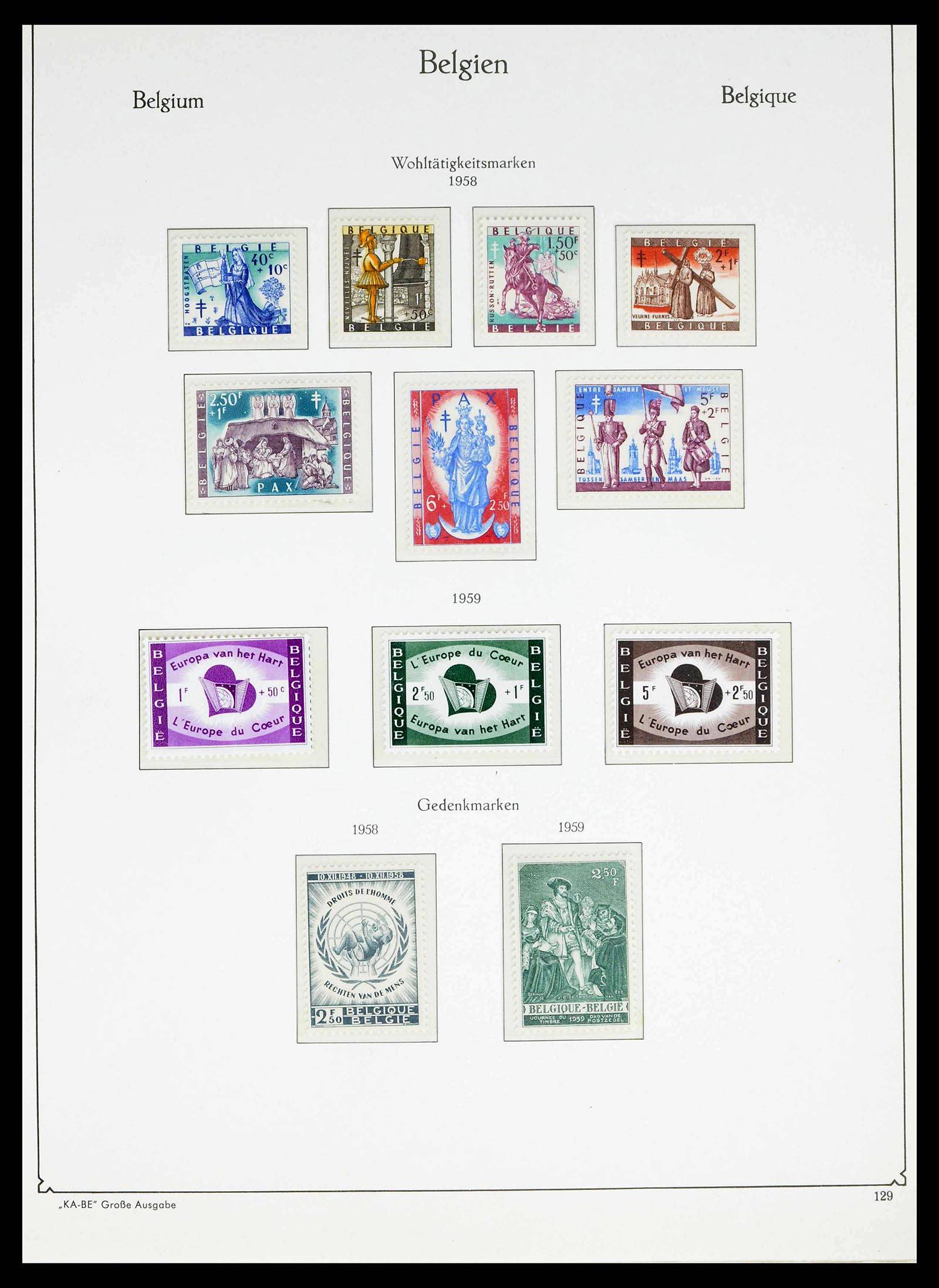 38015 0129 - Postzegelverzameling 38015 België 1849-1980.