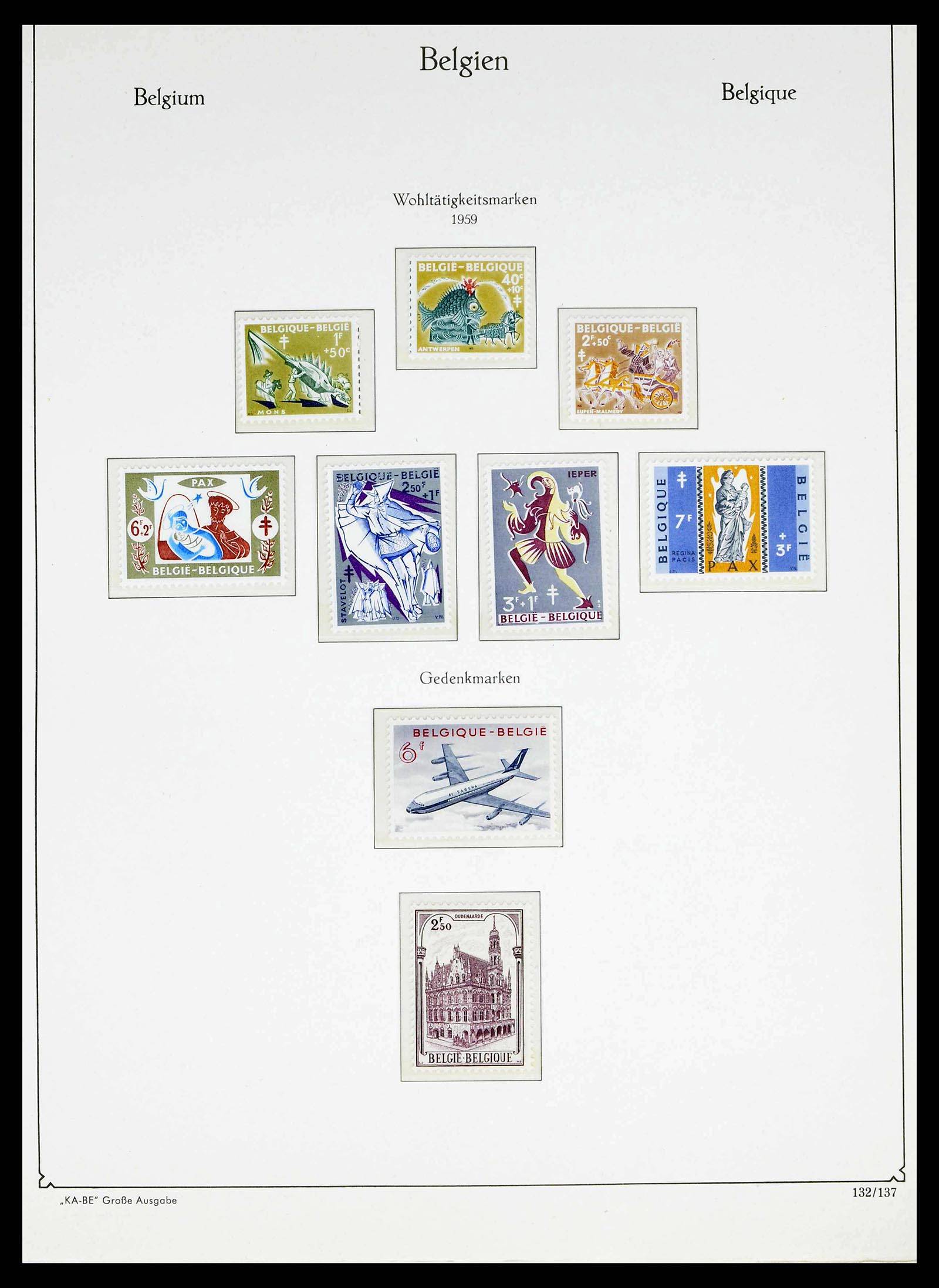 38015 0132 - Postzegelverzameling 38015 België 1849-1980.