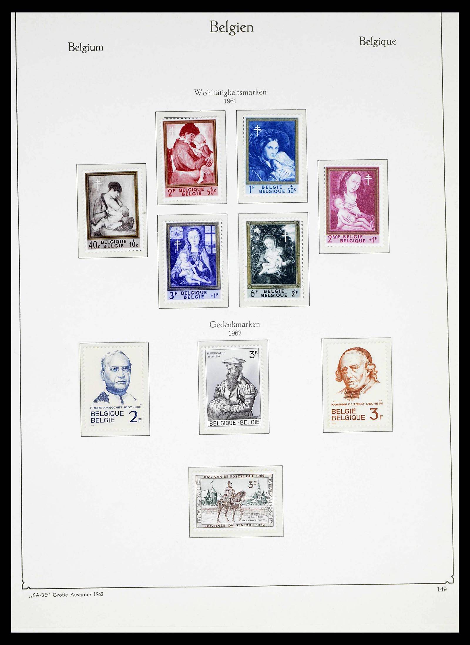 38015 0142 - Postzegelverzameling 38015 België 1849-1980.