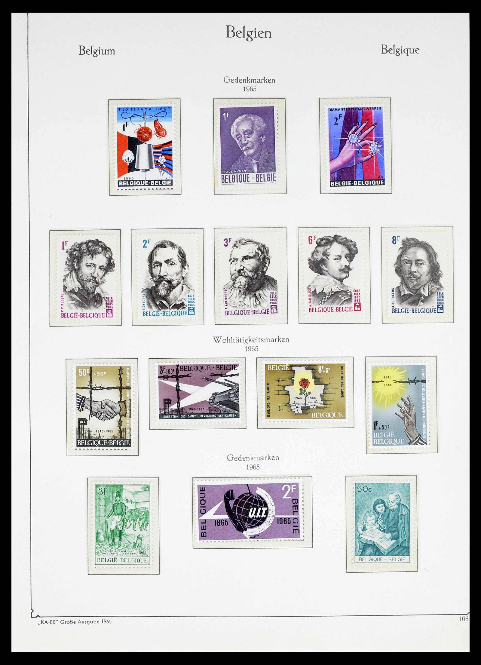 38015 0161 - Postzegelverzameling 38015 België 1849-1980.