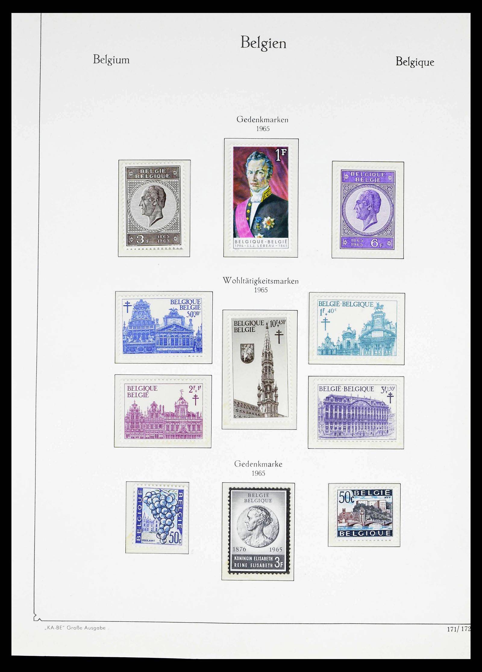 38015 0164 - Postzegelverzameling 38015 België 1849-1980.