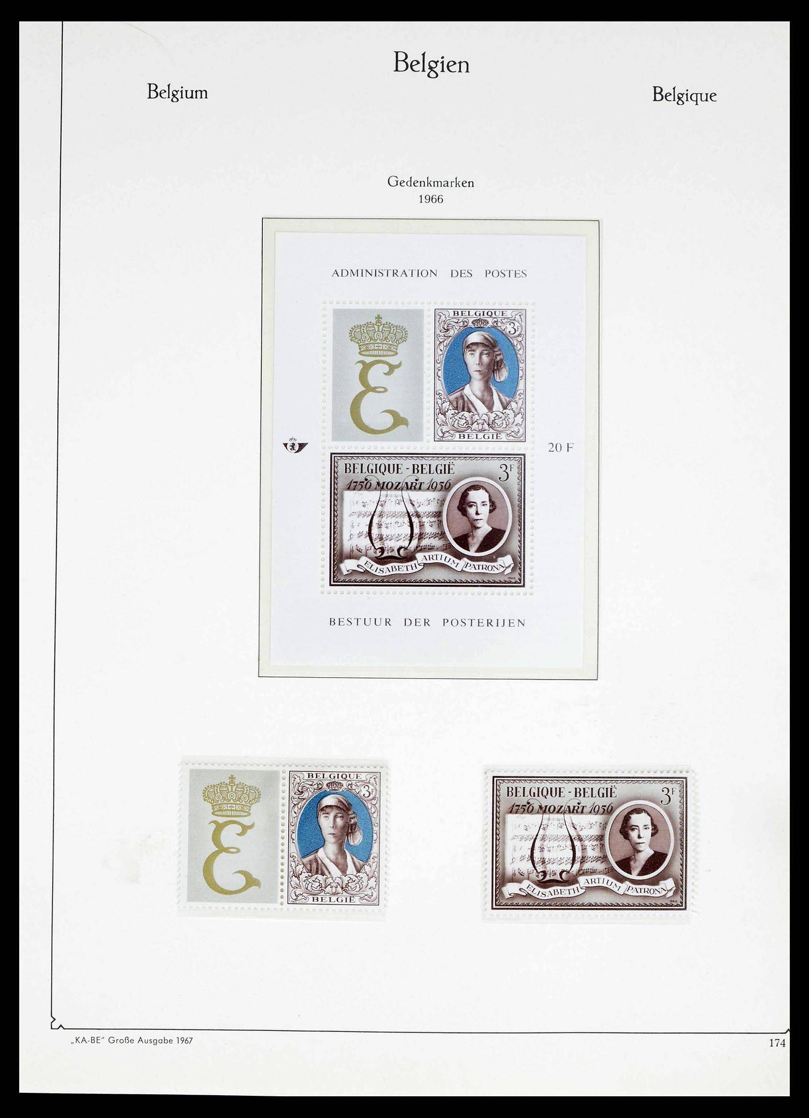38015 0166 - Postzegelverzameling 38015 België 1849-1980.