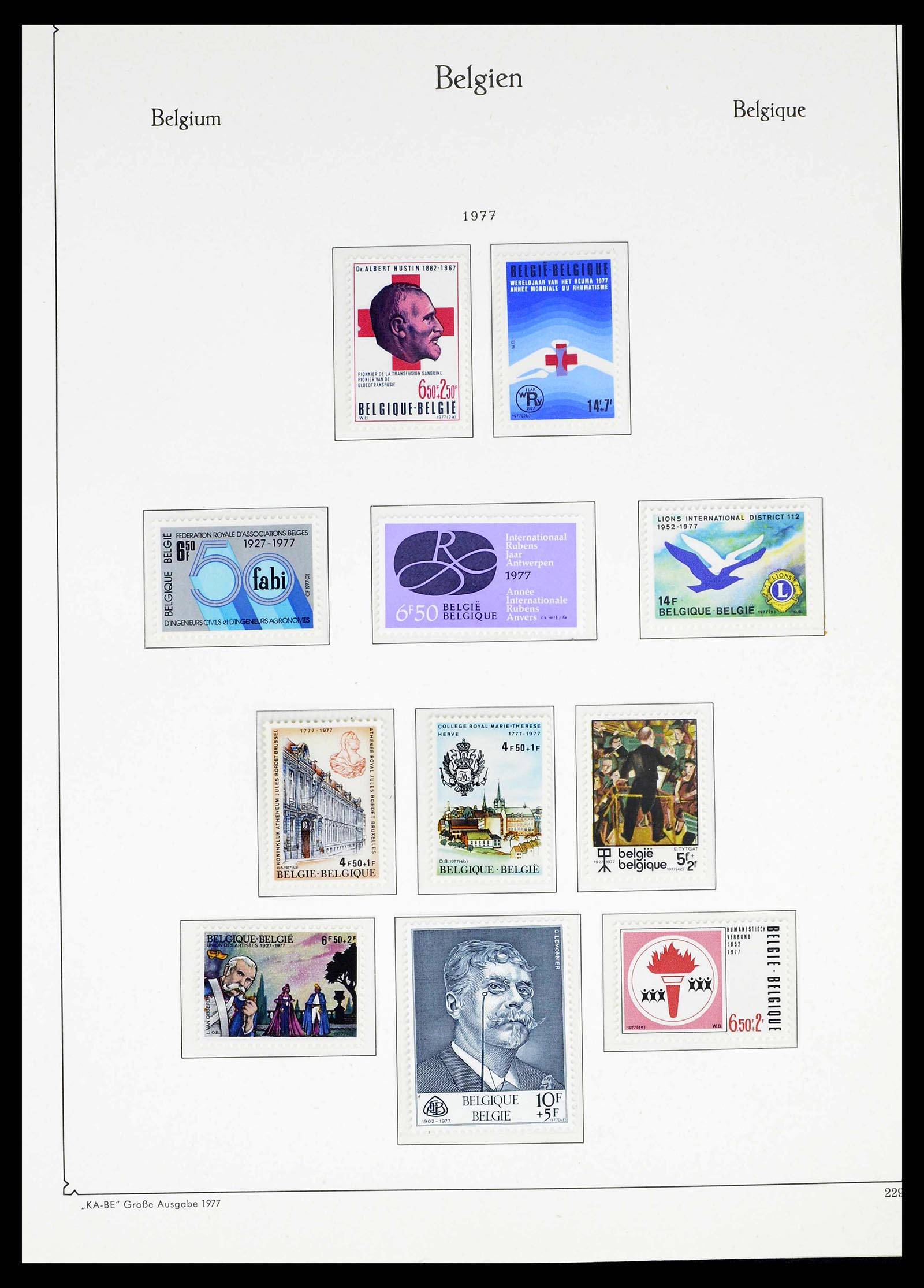 38015 0221 - Postzegelverzameling 38015 België 1849-1980.