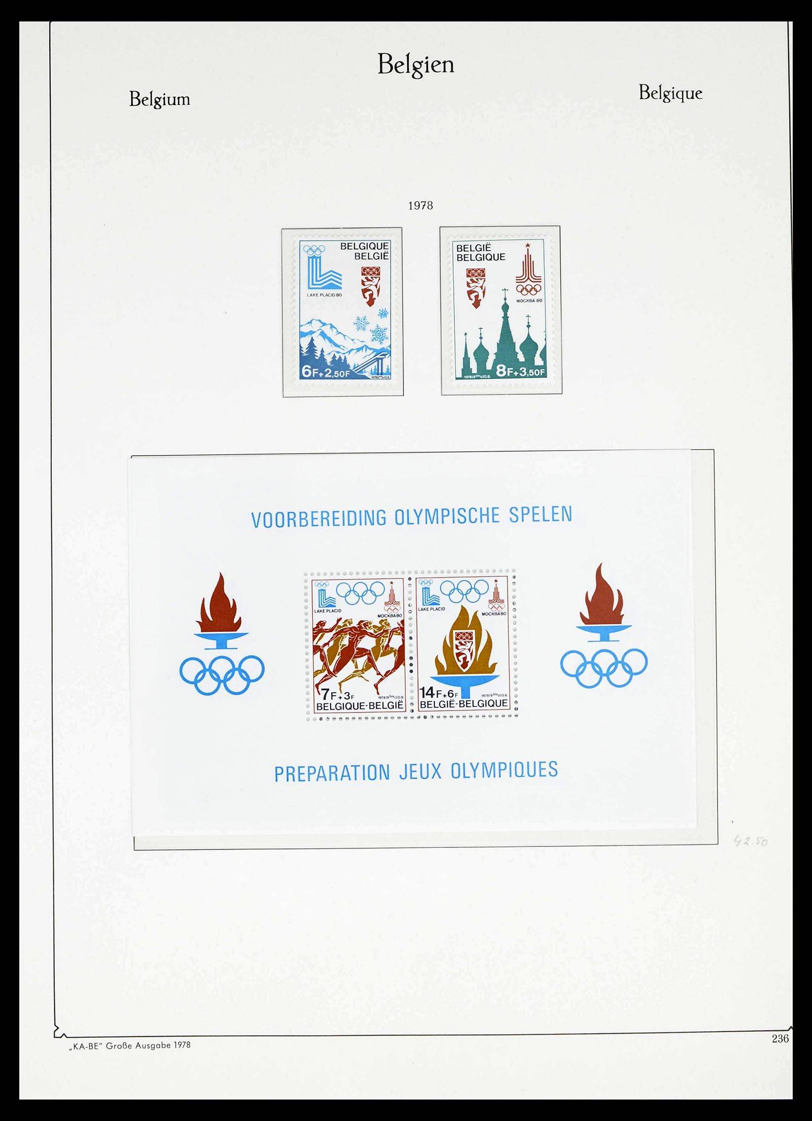 38015 0228 - Postzegelverzameling 38015 België 1849-1980.