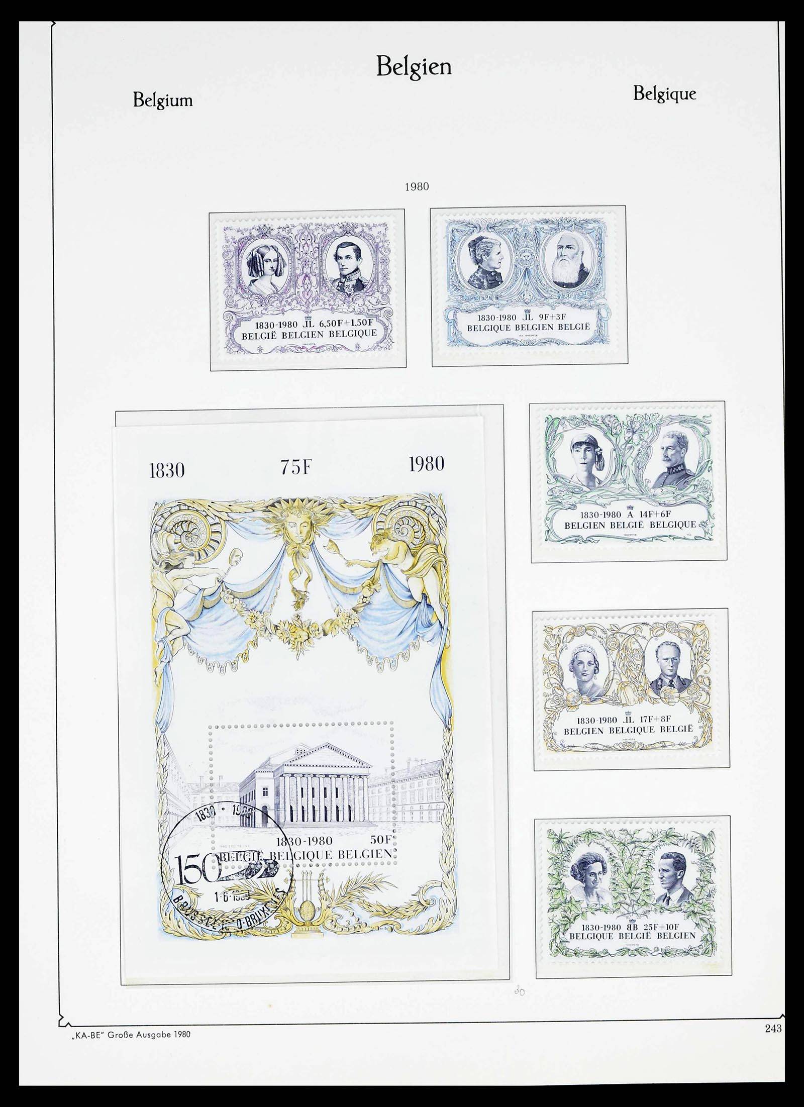 38015 0235 - Postzegelverzameling 38015 België 1849-1980.