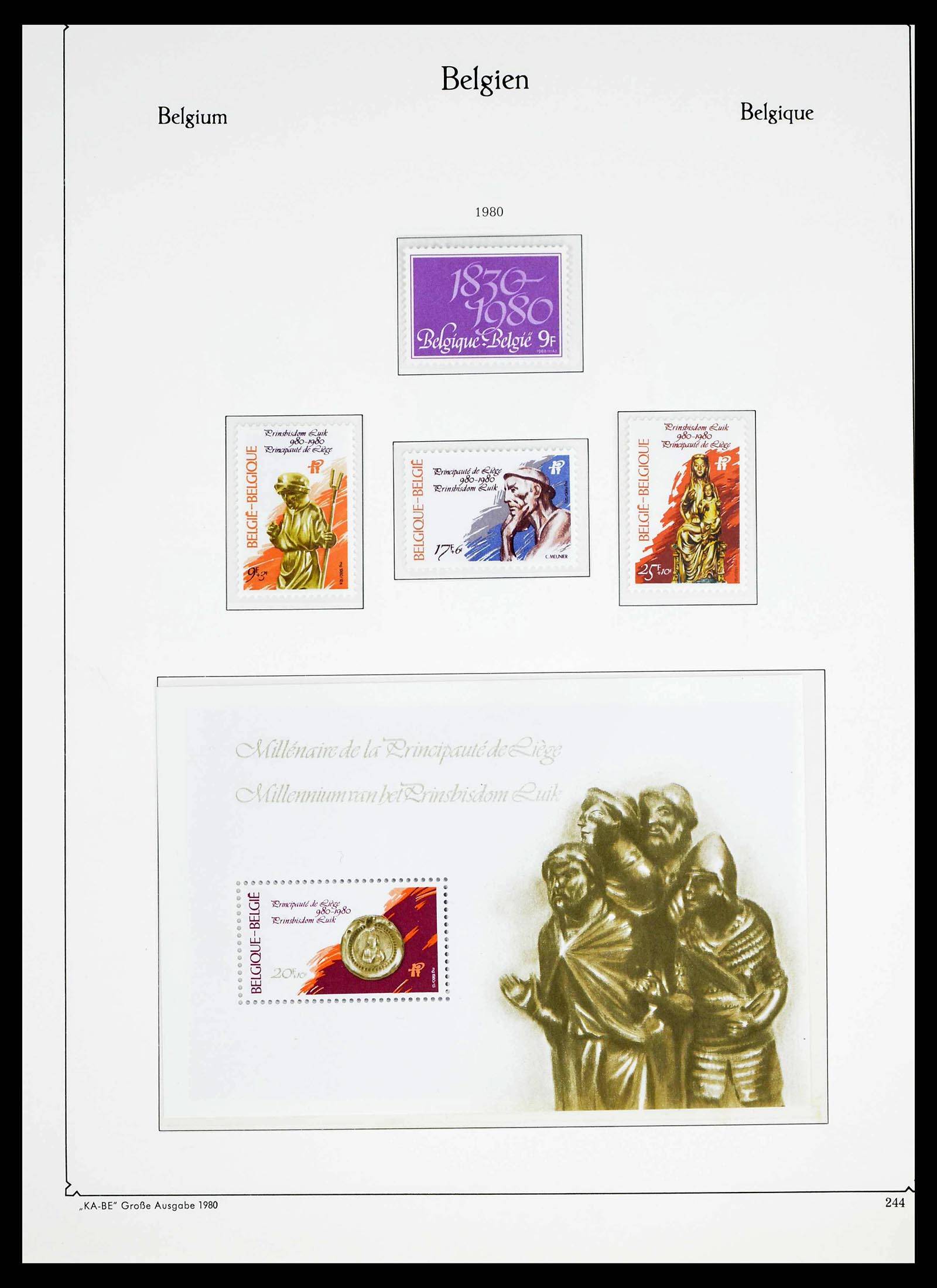 38015 0236 - Postzegelverzameling 38015 België 1849-1980.