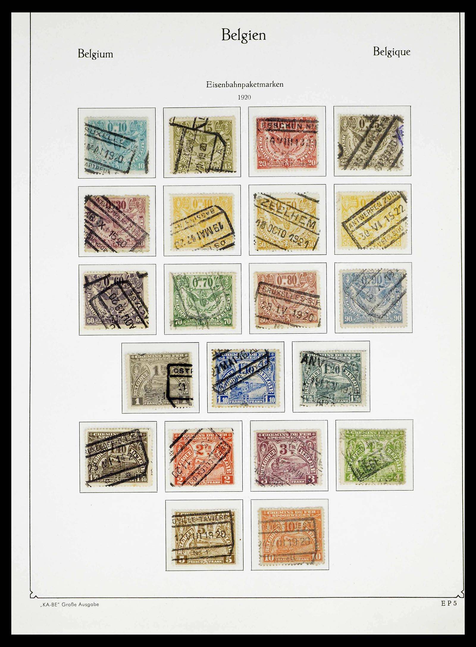 38015 0243 - Postzegelverzameling 38015 België 1849-1980.