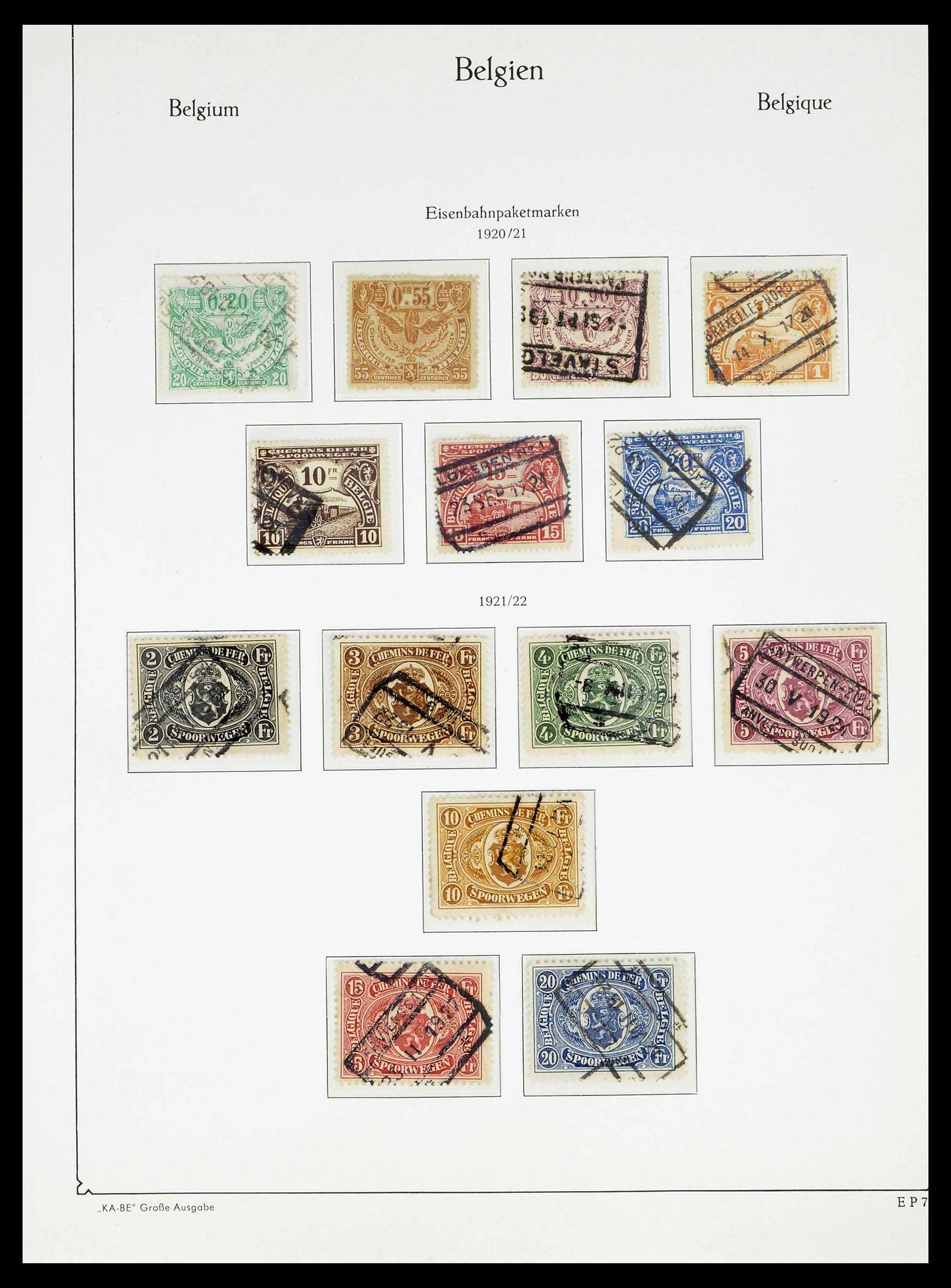 38015 0245 - Postzegelverzameling 38015 België 1849-1980.