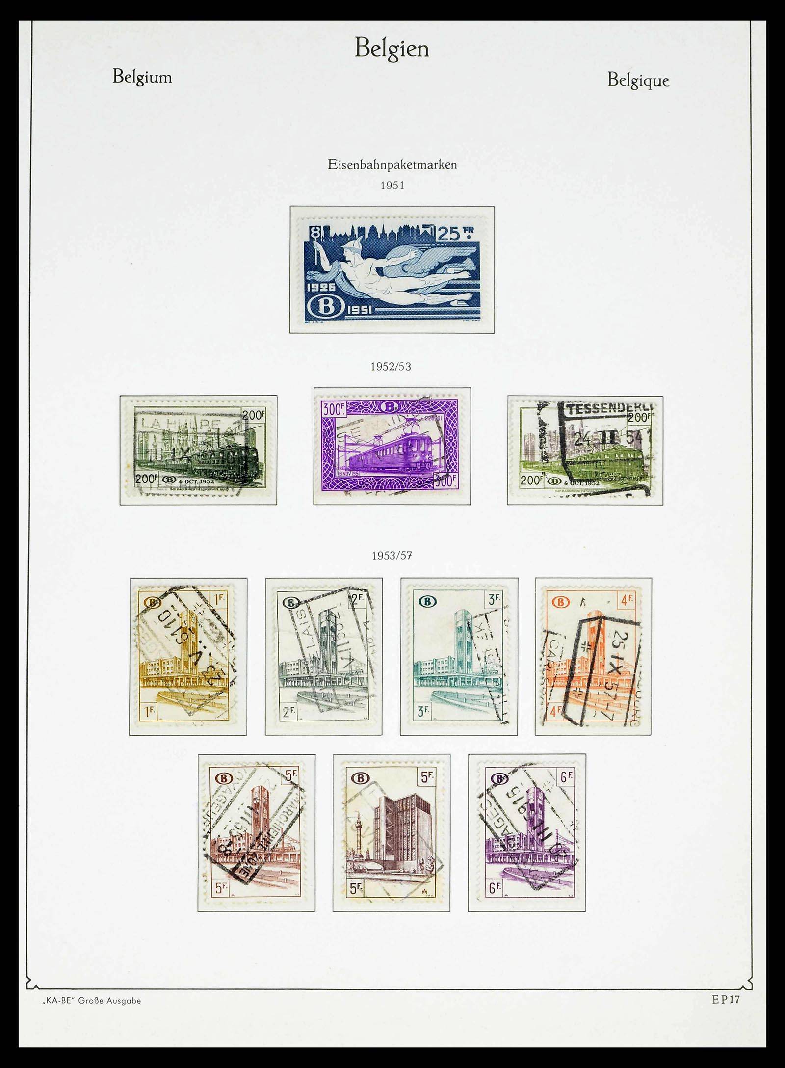 38015 0255 - Postzegelverzameling 38015 België 1849-1980.