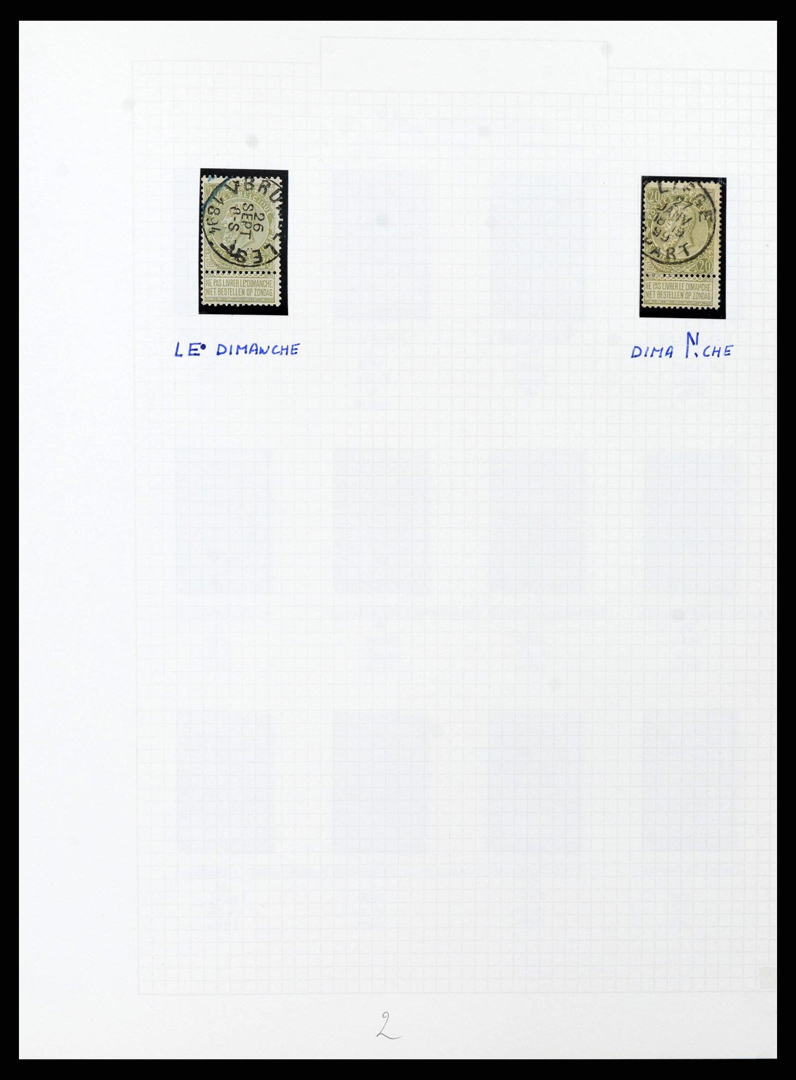 38023 0161 - Postzegelverzameling 38023 België 1893-1900.