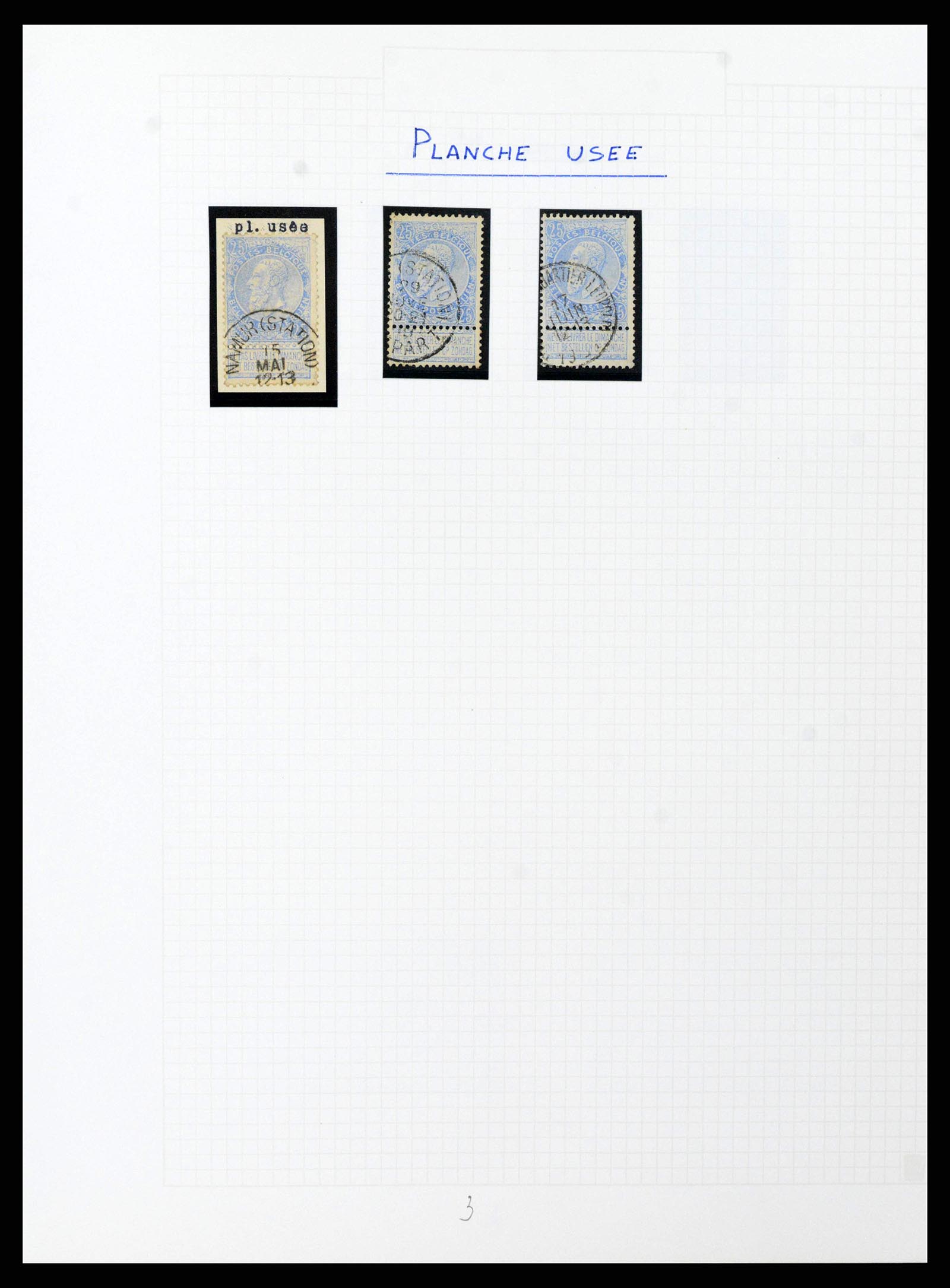 38023 0167 - Postzegelverzameling 38023 België 1893-1900.
