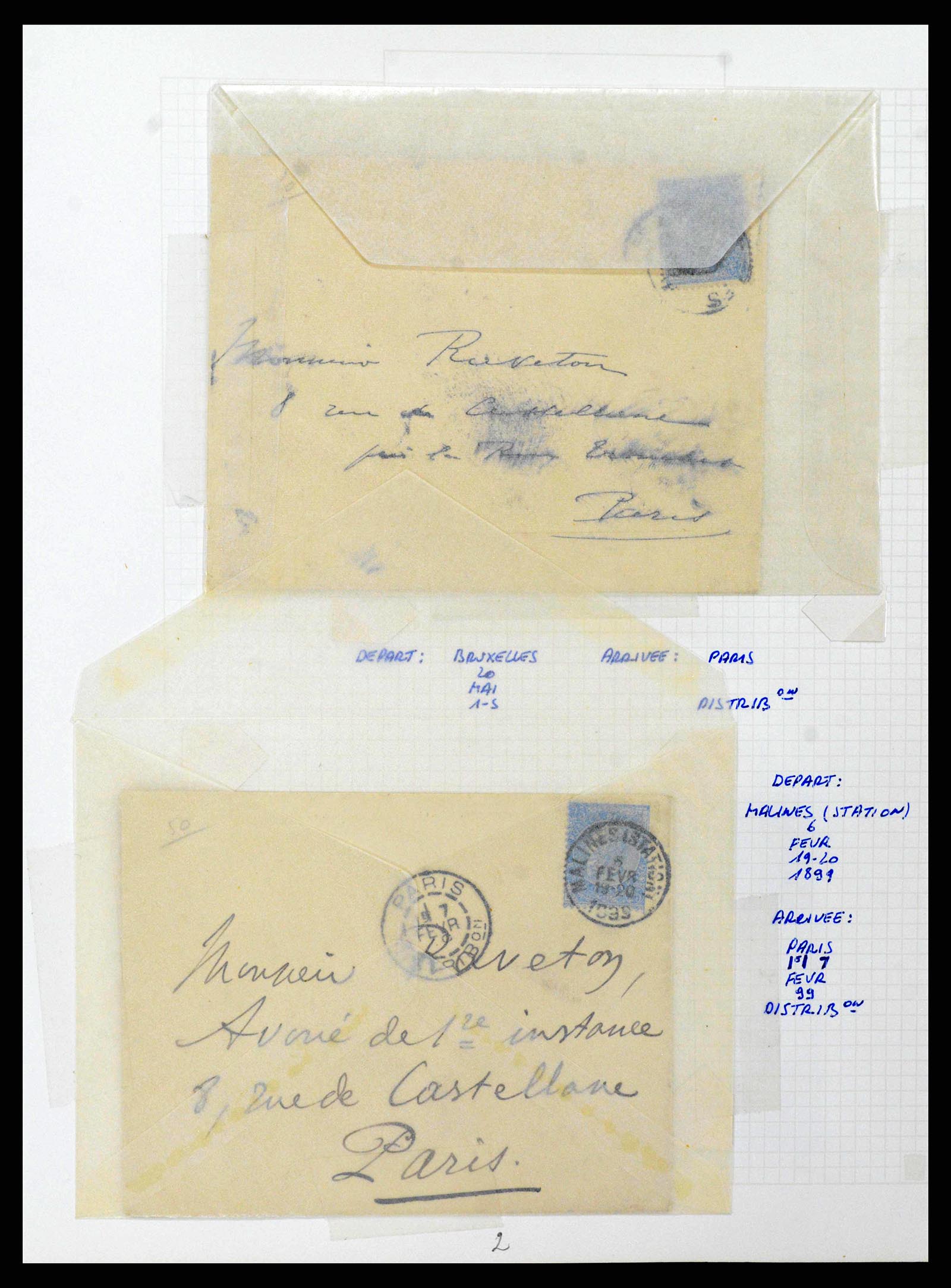 38023 0175 - Postzegelverzameling 38023 België 1893-1900.