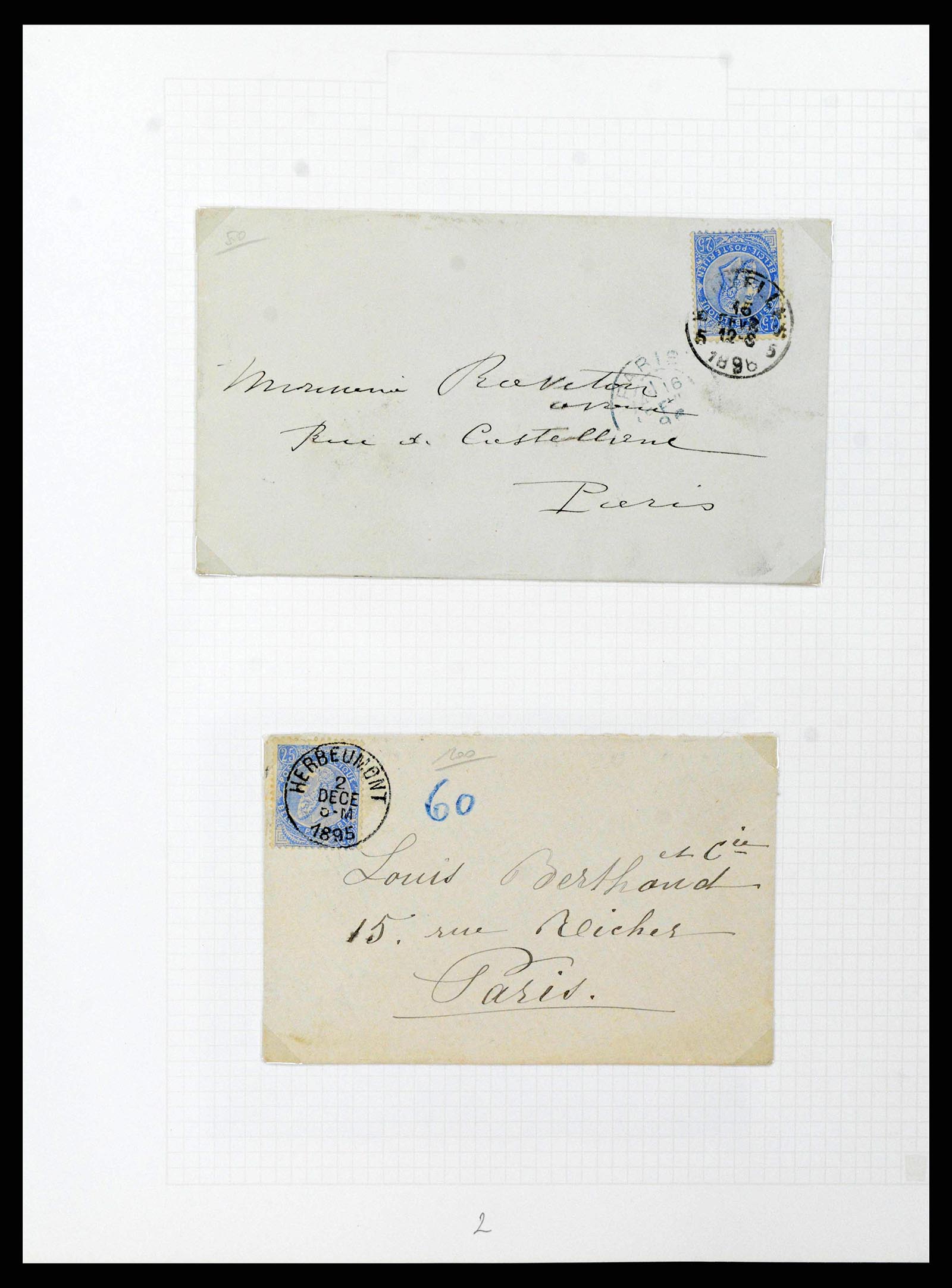 38023 0177 - Postzegelverzameling 38023 België 1893-1900.