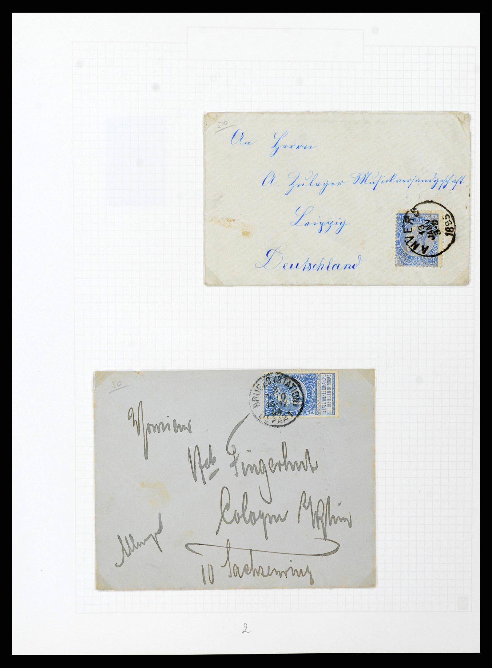 38023 0178 - Postzegelverzameling 38023 België 1893-1900.