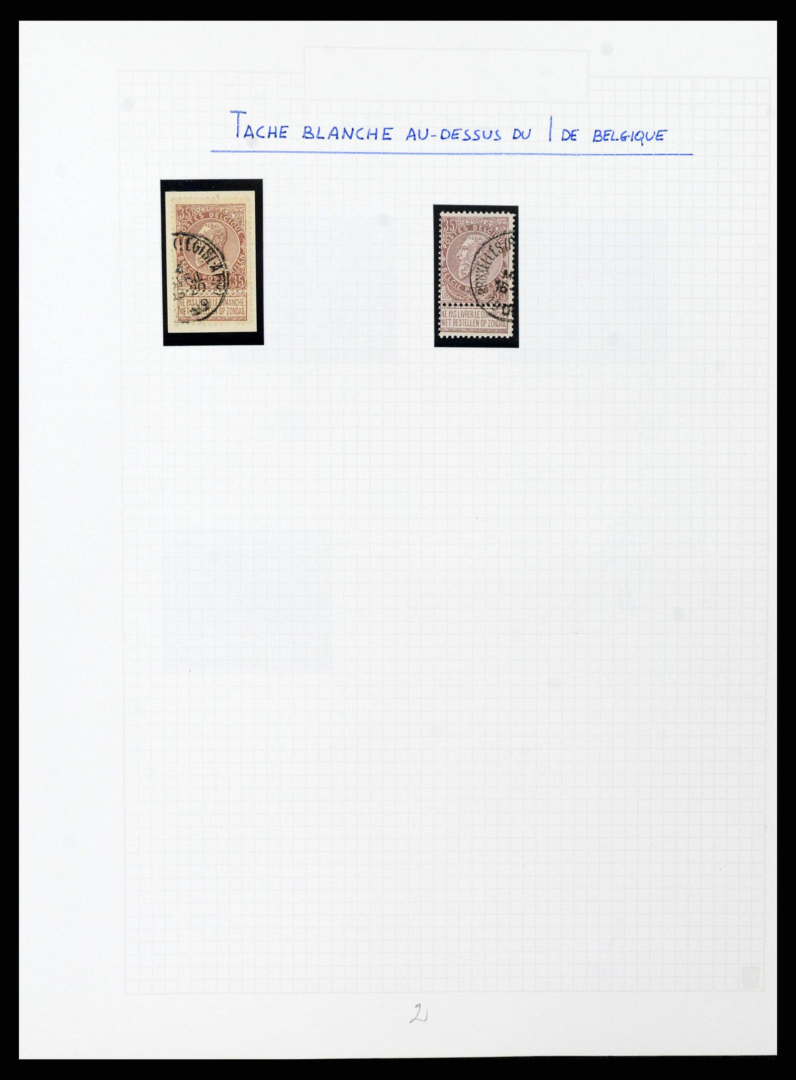 38023 0182 - Postzegelverzameling 38023 België 1893-1900.