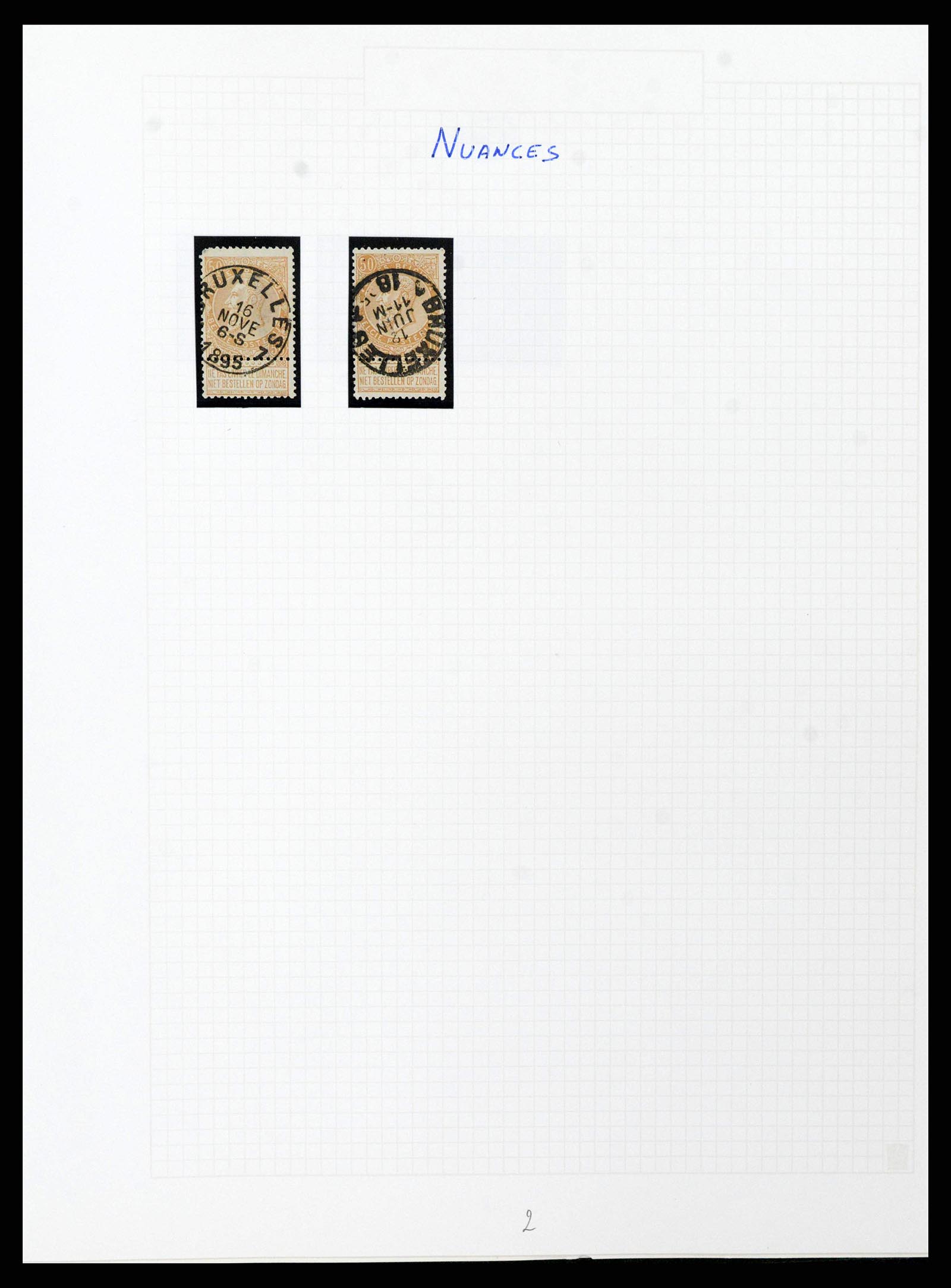 38023 0188 - Postzegelverzameling 38023 België 1893-1900.