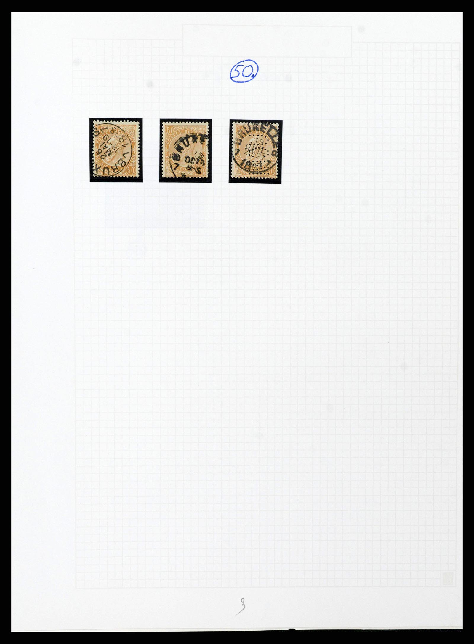 38023 0189 - Postzegelverzameling 38023 België 1893-1900.