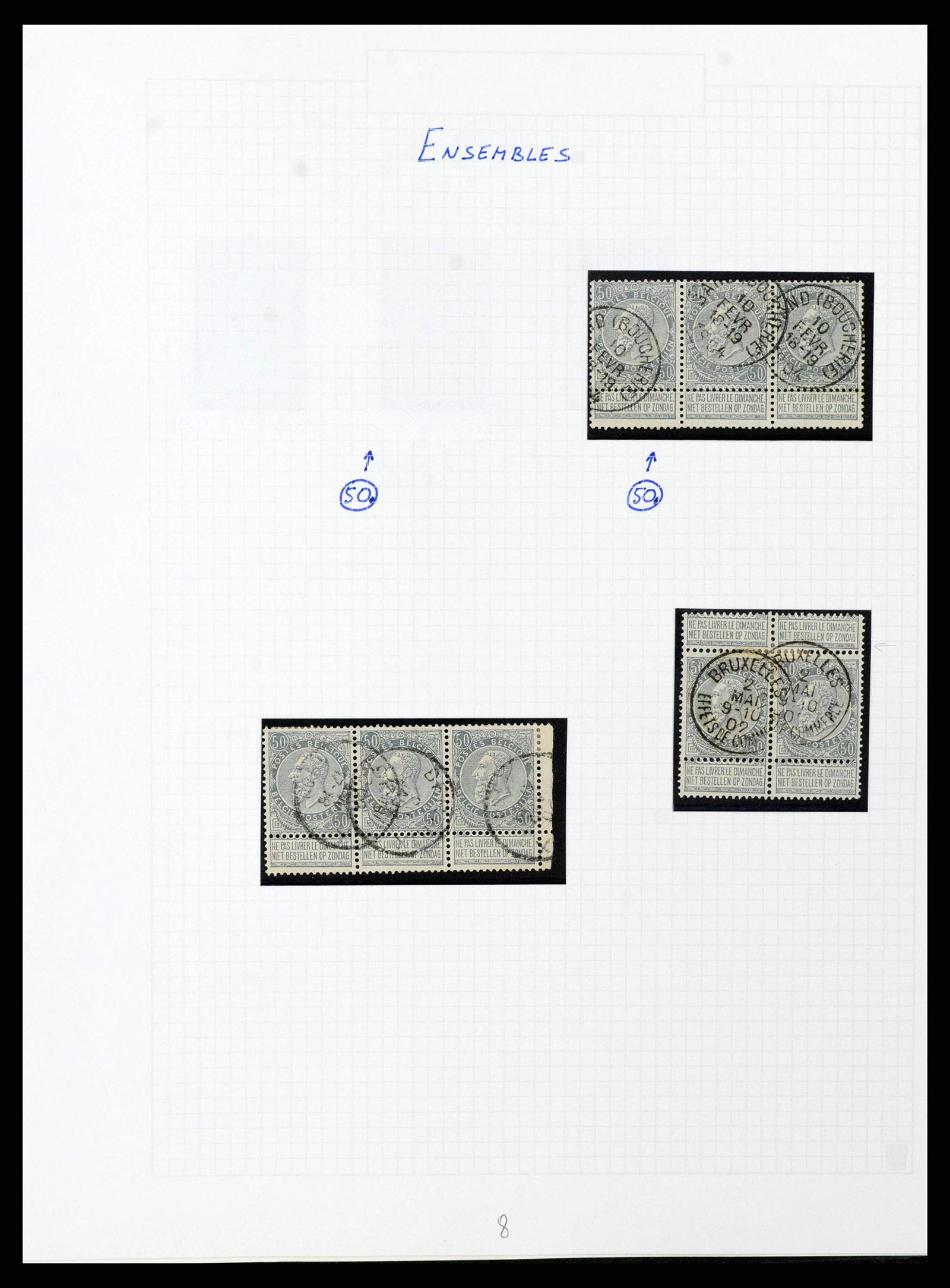 38023 0197 - Postzegelverzameling 38023 België 1893-1900.