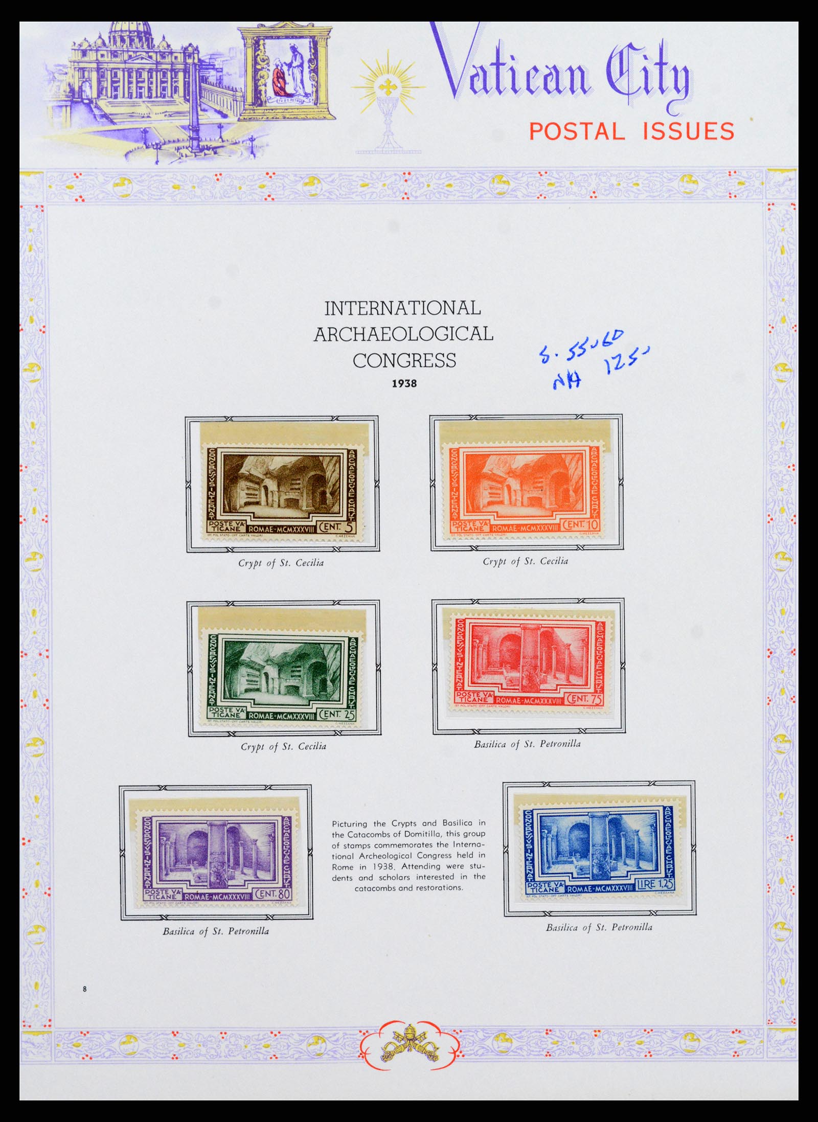 38062 009 - Postzegelverzameling 38062 Vaticaan 1929-1982.