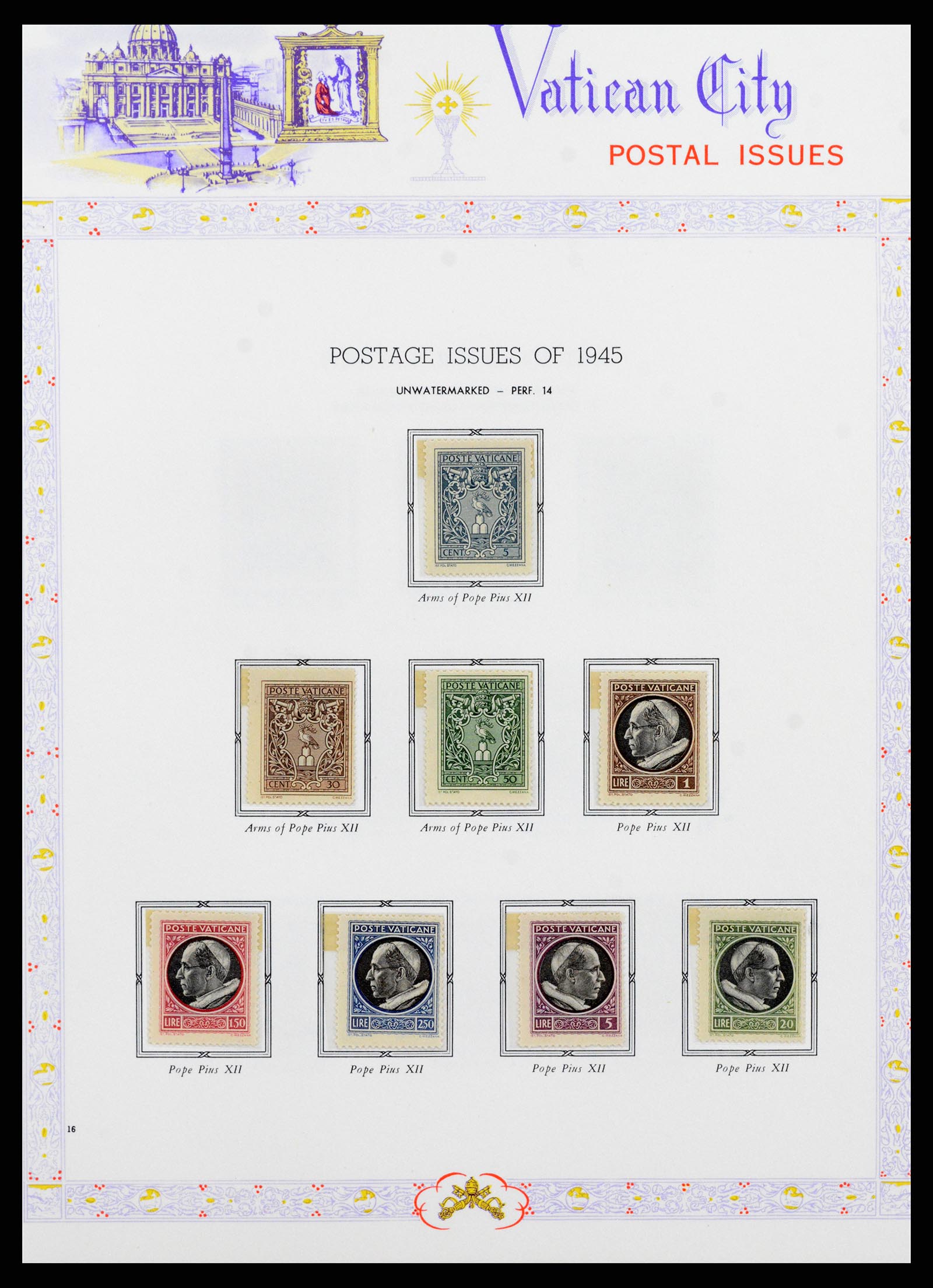 38062 017 - Postzegelverzameling 38062 Vaticaan 1929-1982.