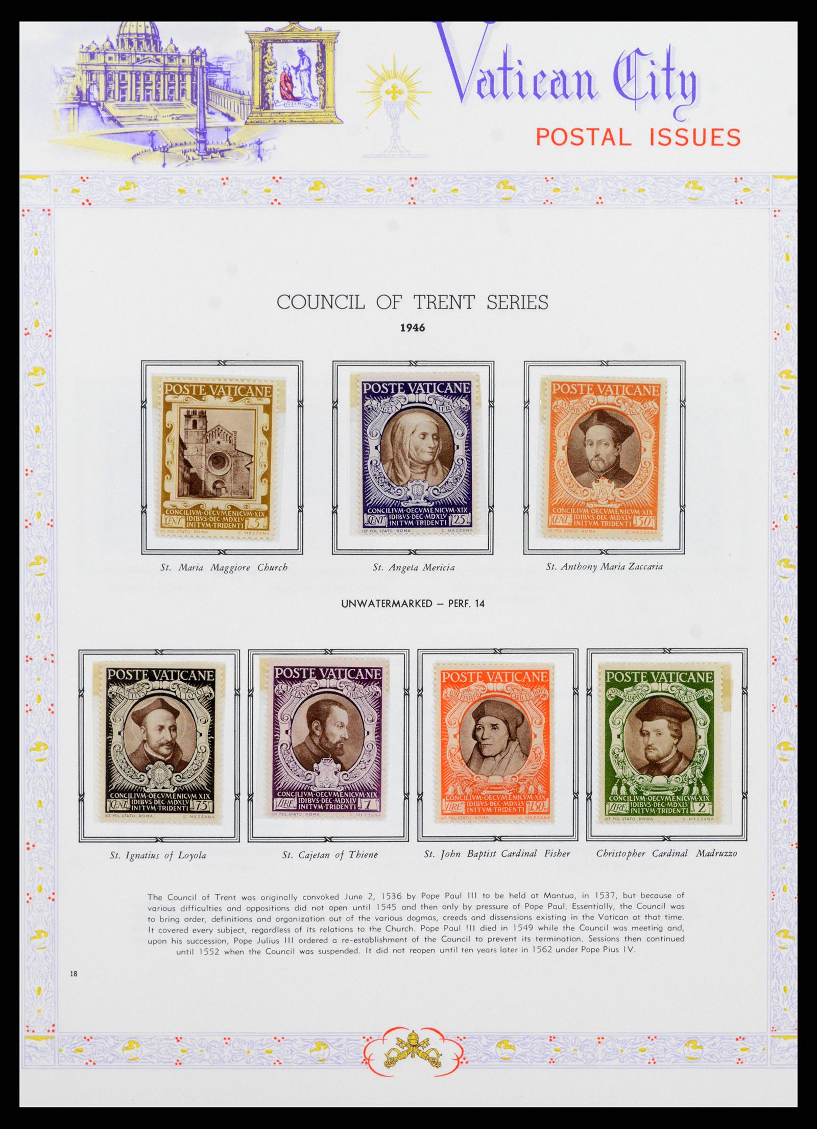 38062 019 - Postzegelverzameling 38062 Vaticaan 1929-1982.