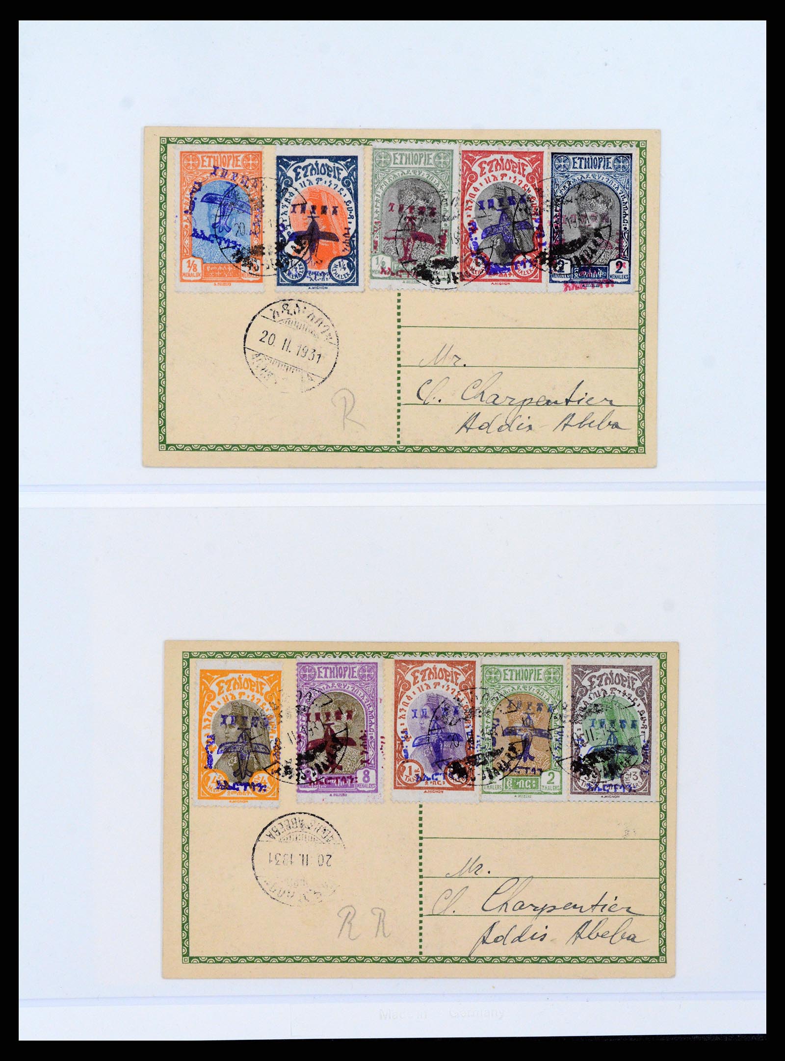 38075 009 - Stamp collection 38075 Ethiopia 1894-1974.