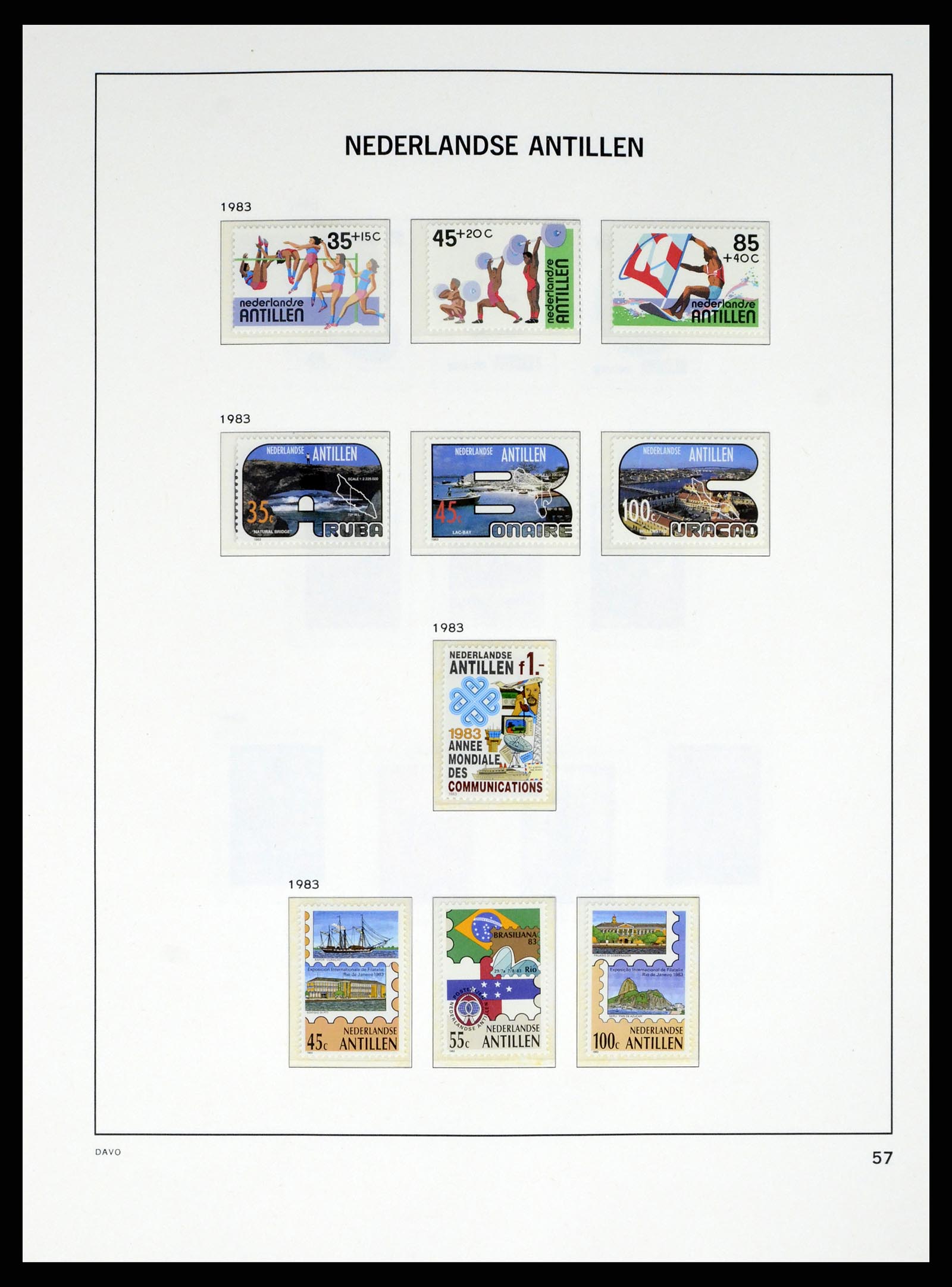 38079 0076 - Stamp collection 38079 Curaçao/Antilles 1873-1998.