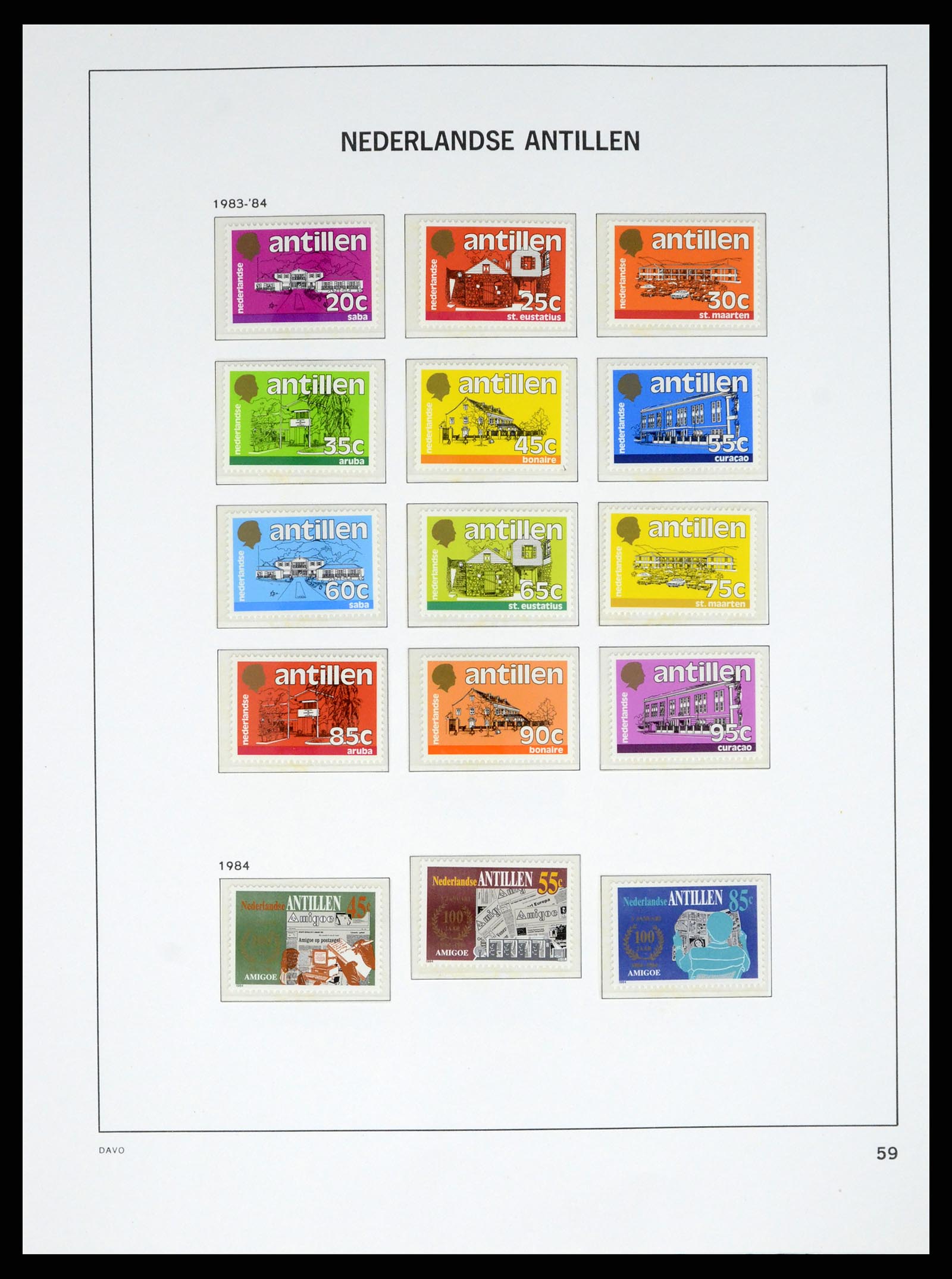 38079 0078 - Stamp collection 38079 Curaçao/Antilles 1873-1998.