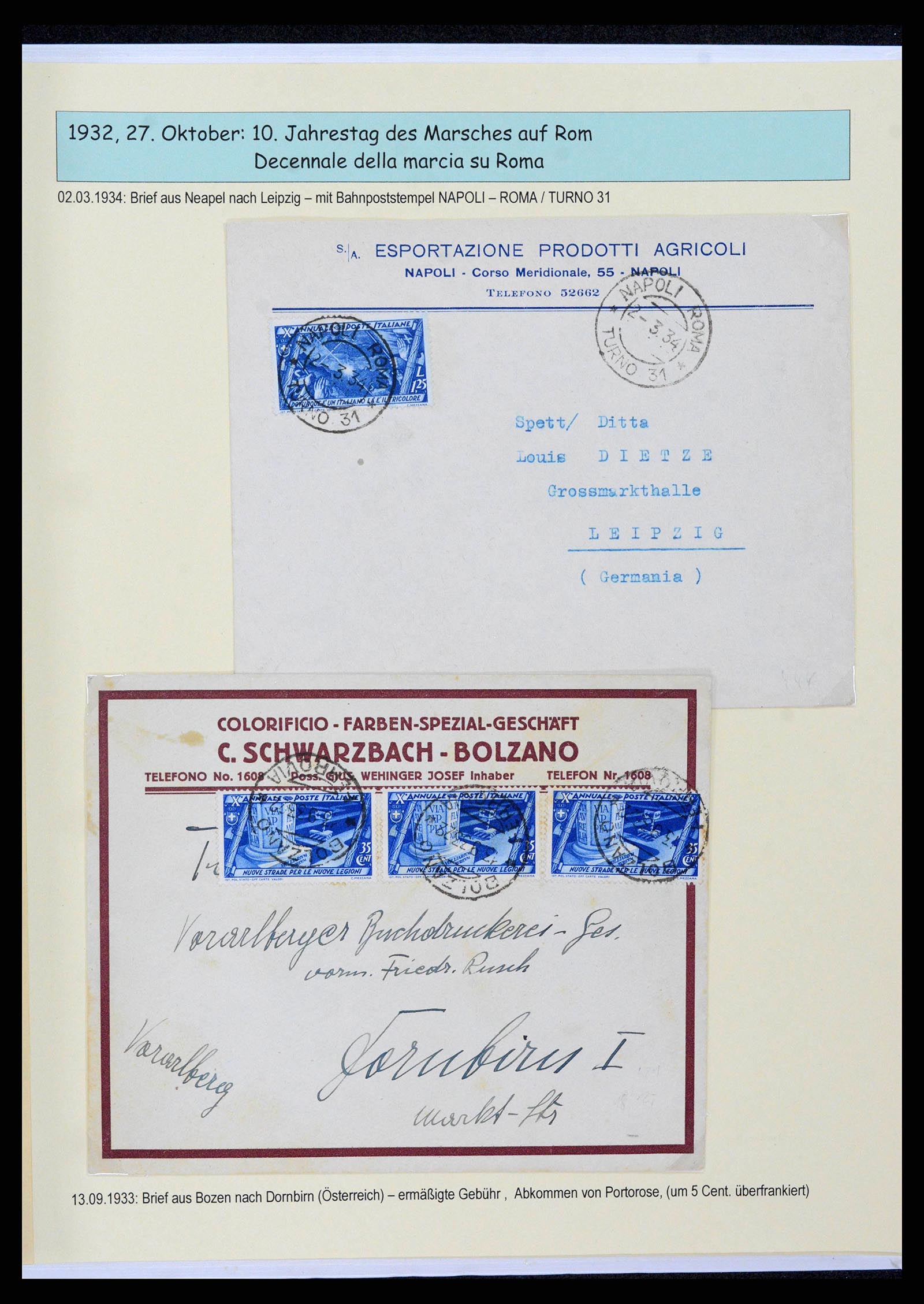 38115 0081 - Stamp collection 38115 Italy 1910-1942.