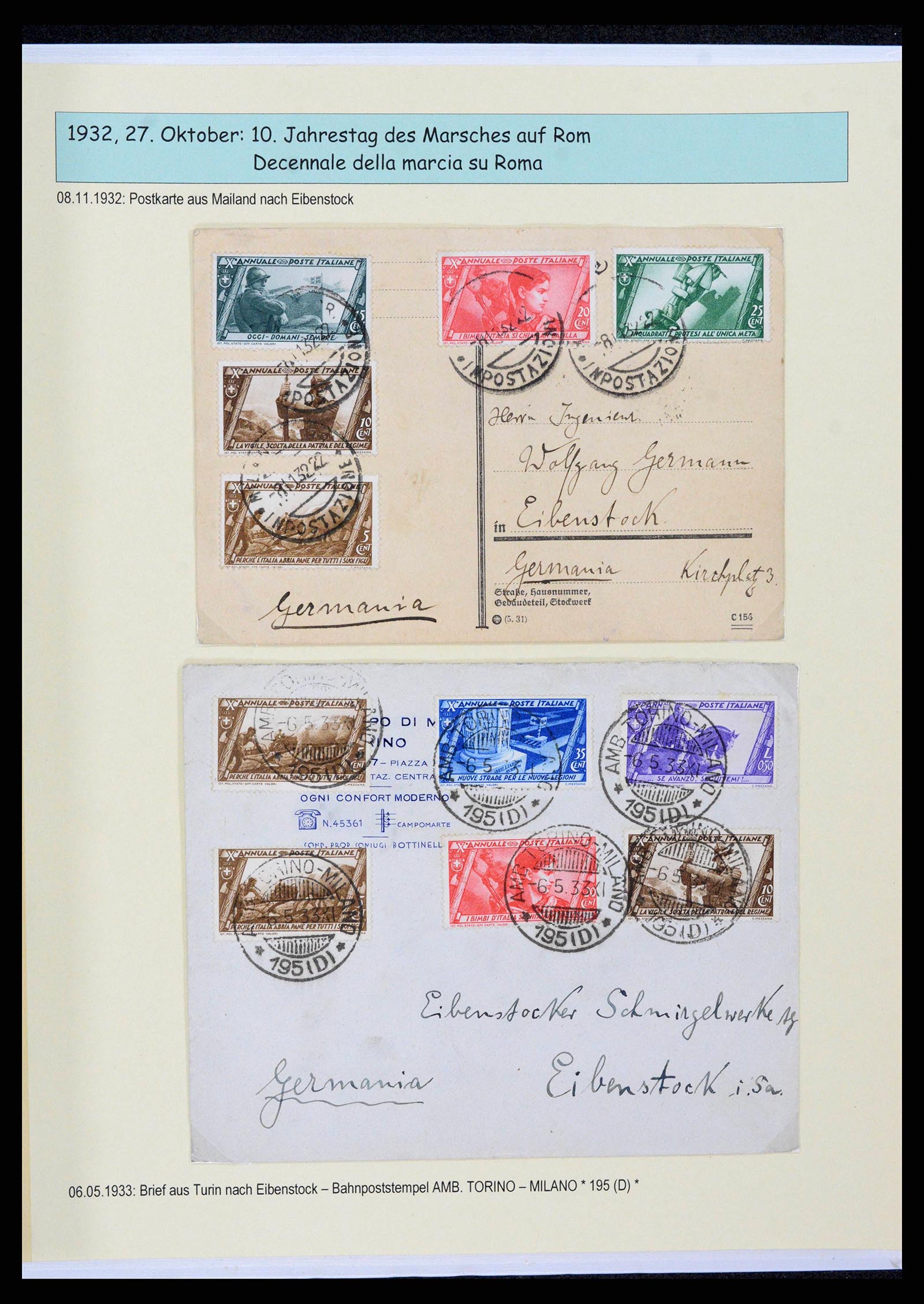 38115 0083 - Stamp collection 38115 Italy 1910-1942.