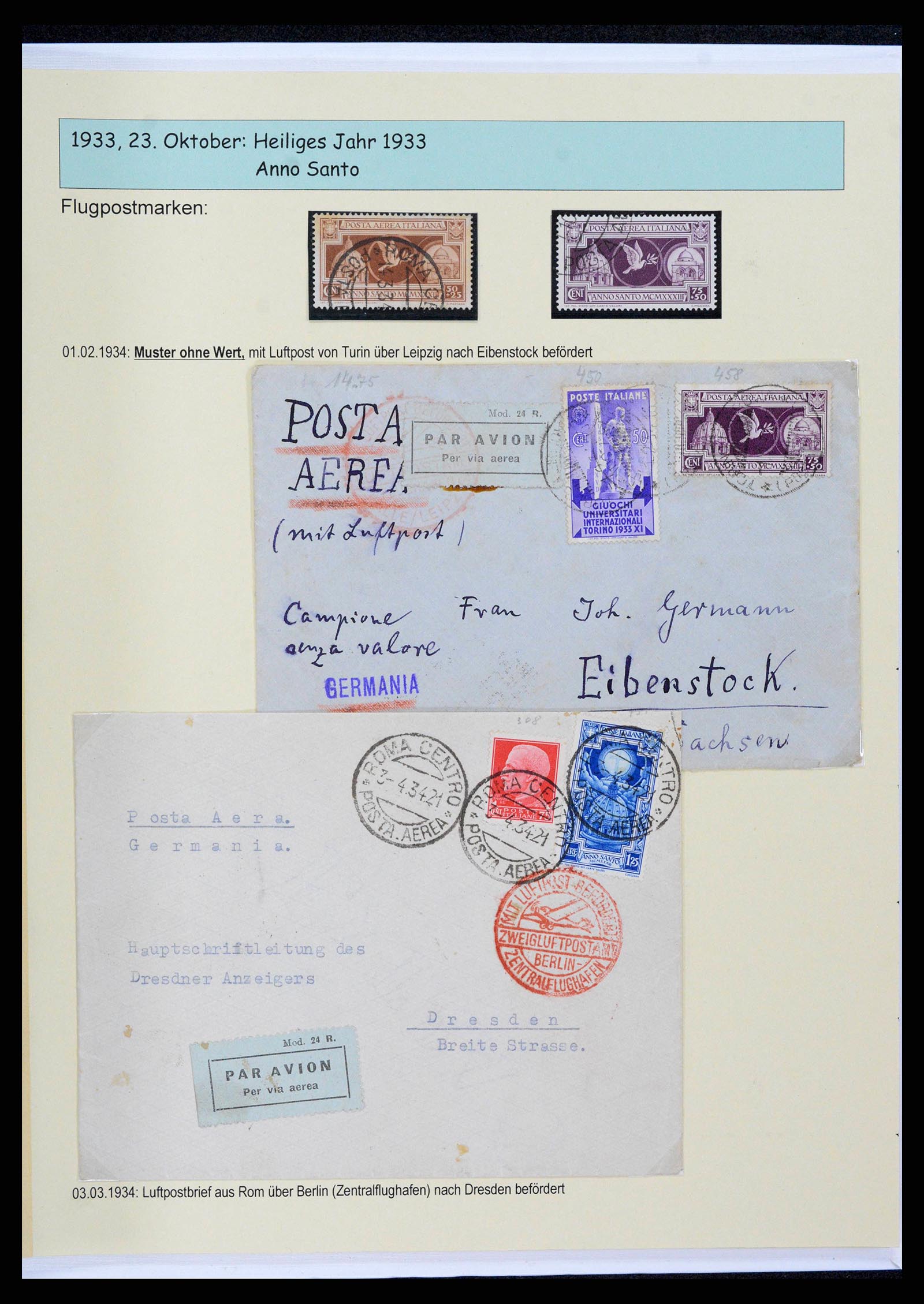 38115 0093 - Stamp collection 38115 Italy 1910-1942.
