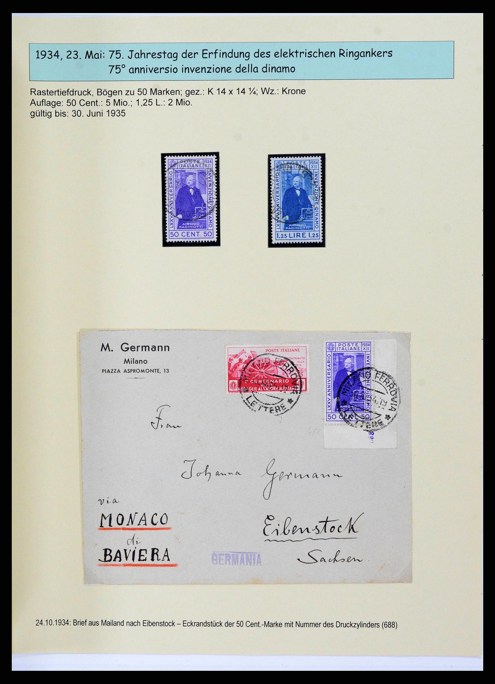 38115 0099 - Stamp collection 38115 Italy 1910-1942.