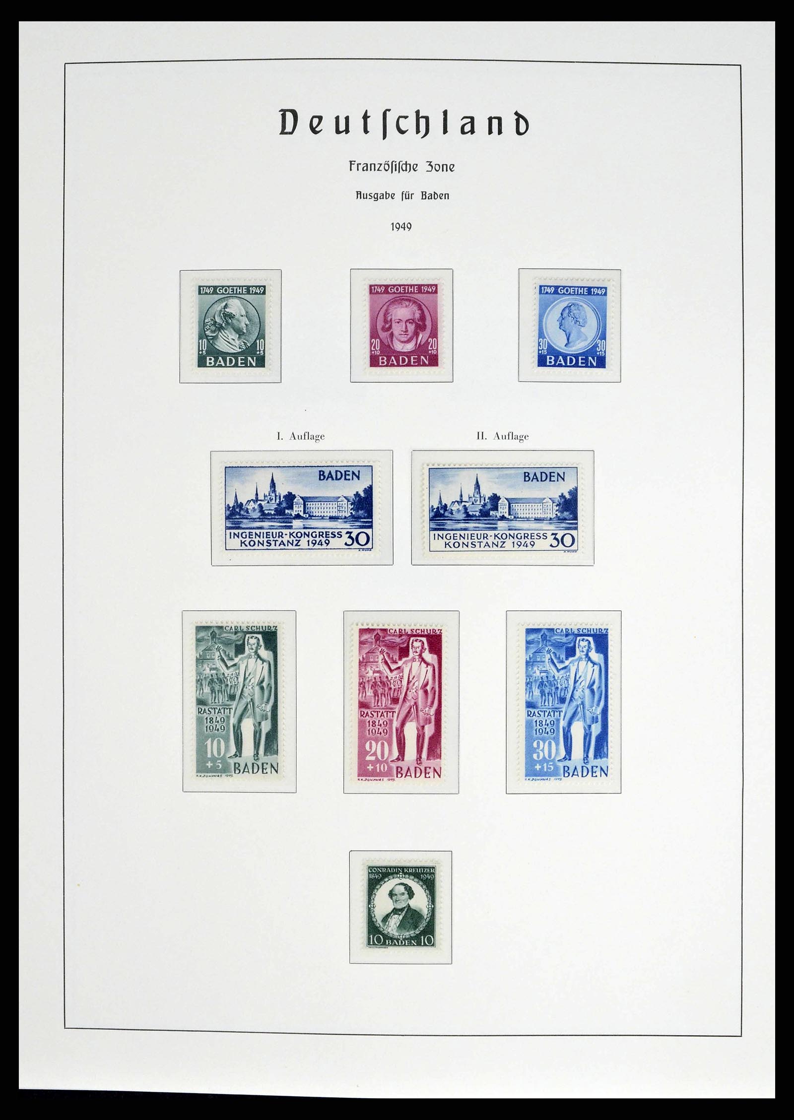 38140 0024 - Postzegelverzameling 38140 Duitsland 1945-1959.