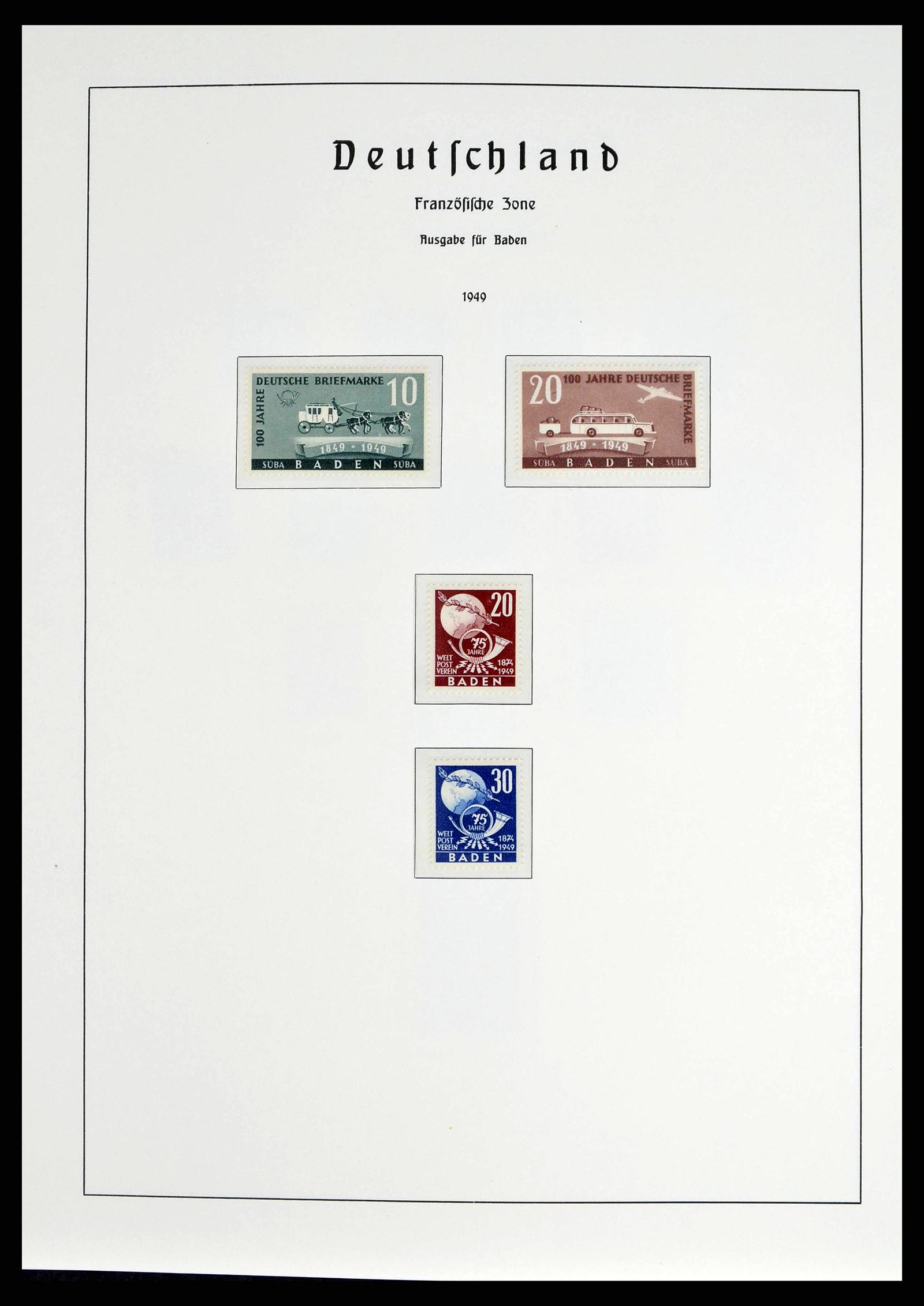 38140 0025 - Postzegelverzameling 38140 Duitsland 1945-1959.