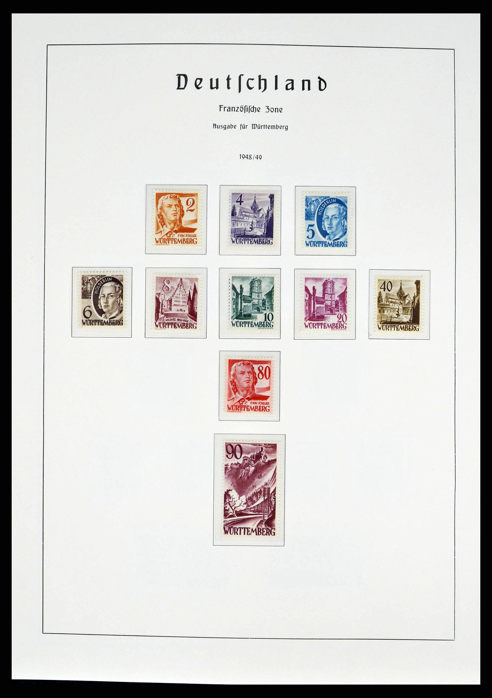 38140 0028 - Postzegelverzameling 38140 Duitsland 1945-1959.