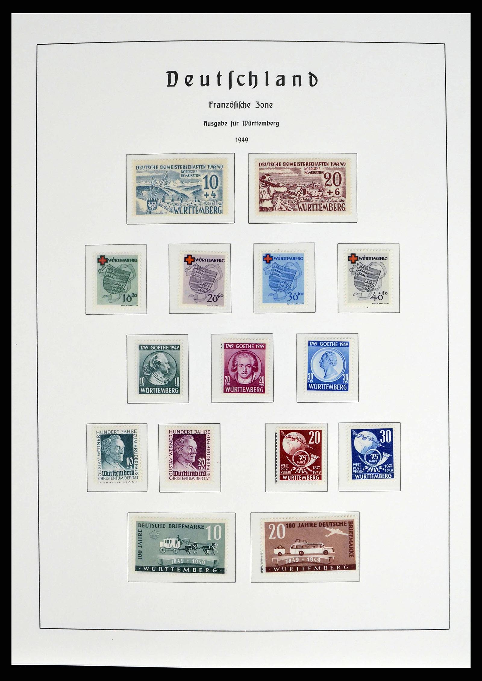 38140 0029 - Postzegelverzameling 38140 Duitsland 1945-1959.