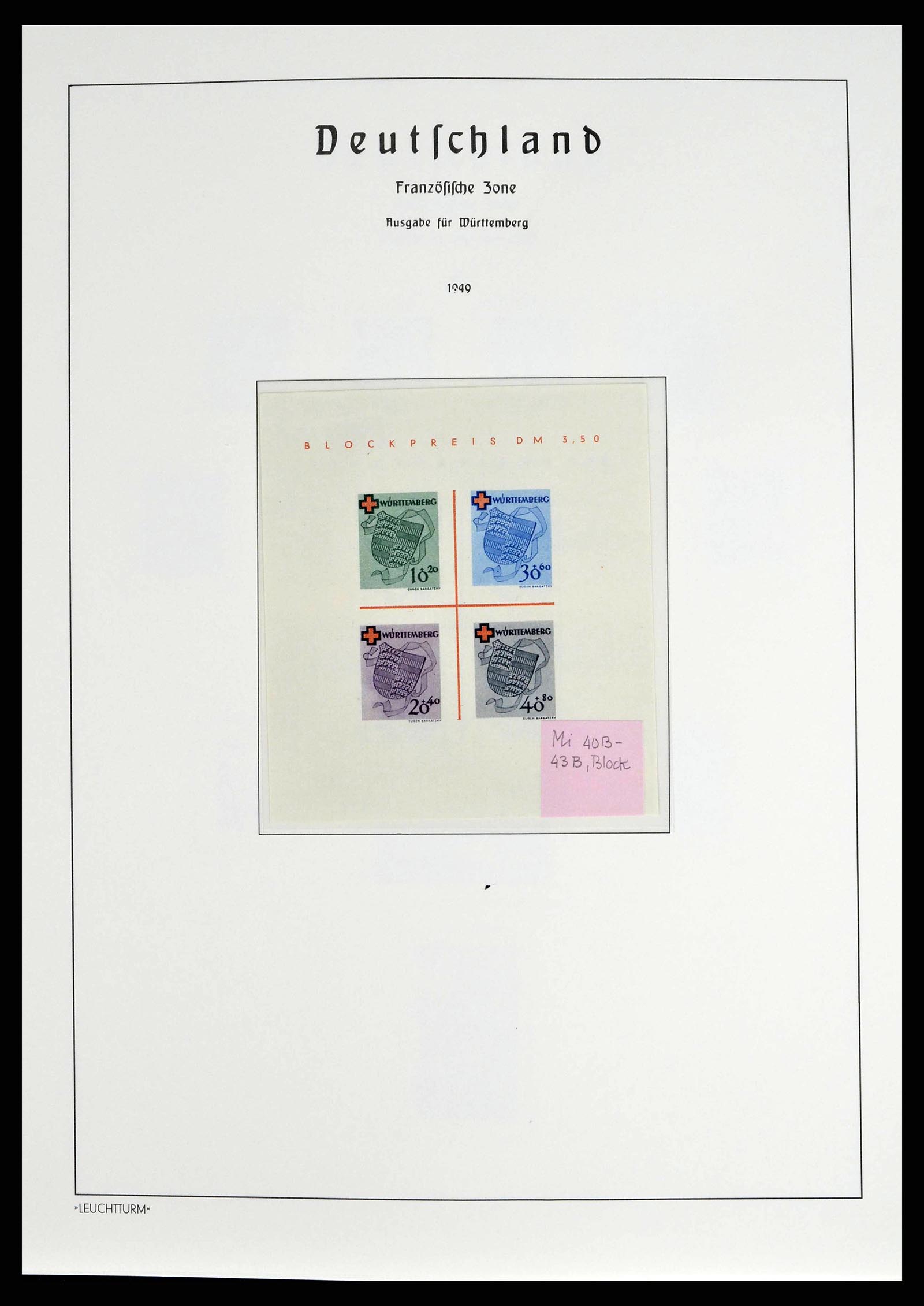 38140 0030 - Postzegelverzameling 38140 Duitsland 1945-1959.