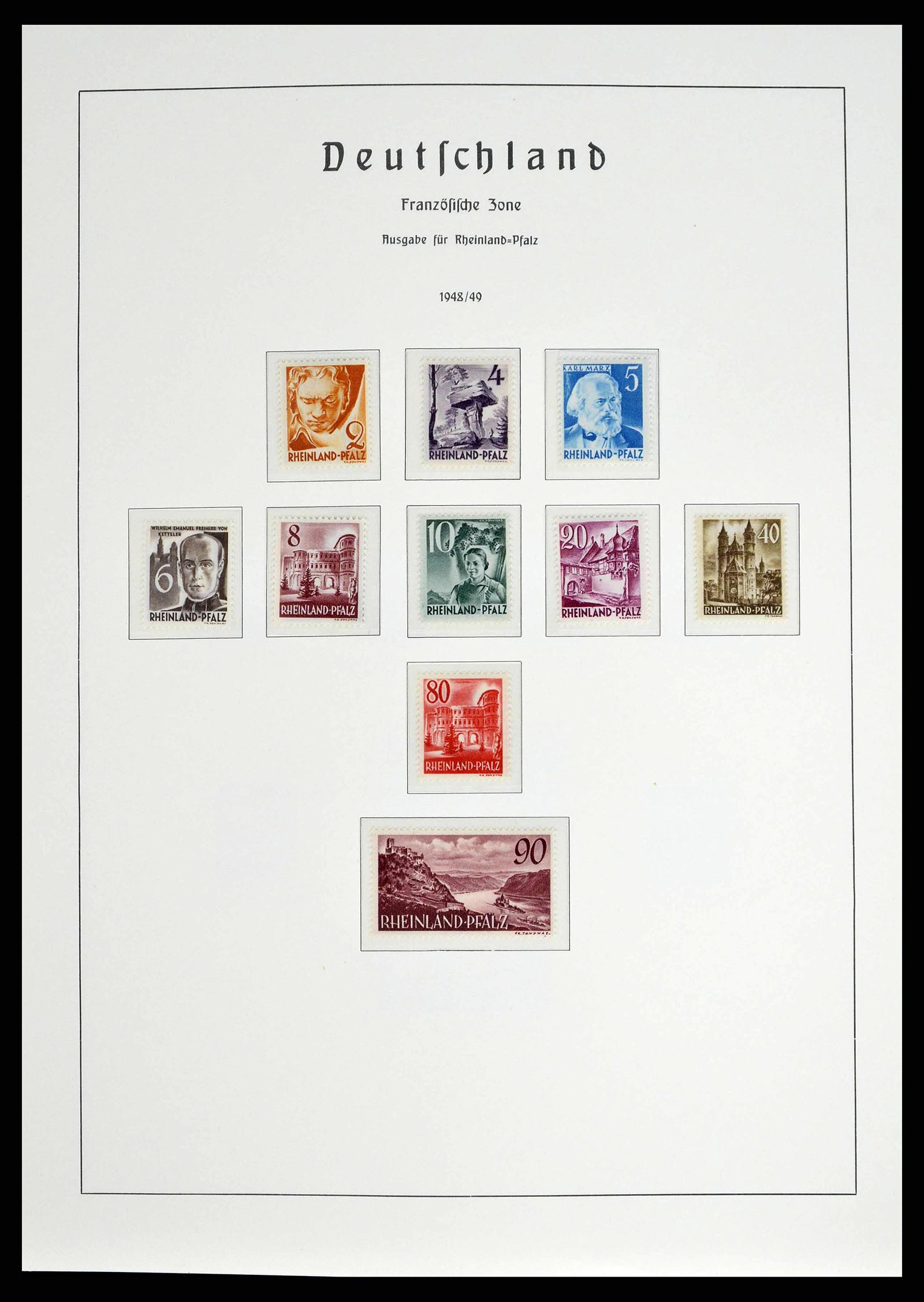 38140 0033 - Postzegelverzameling 38140 Duitsland 1945-1959.