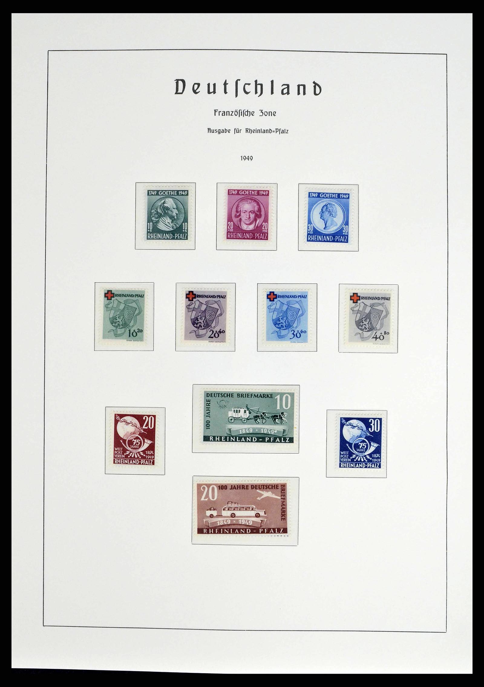 38140 0034 - Postzegelverzameling 38140 Duitsland 1945-1959.