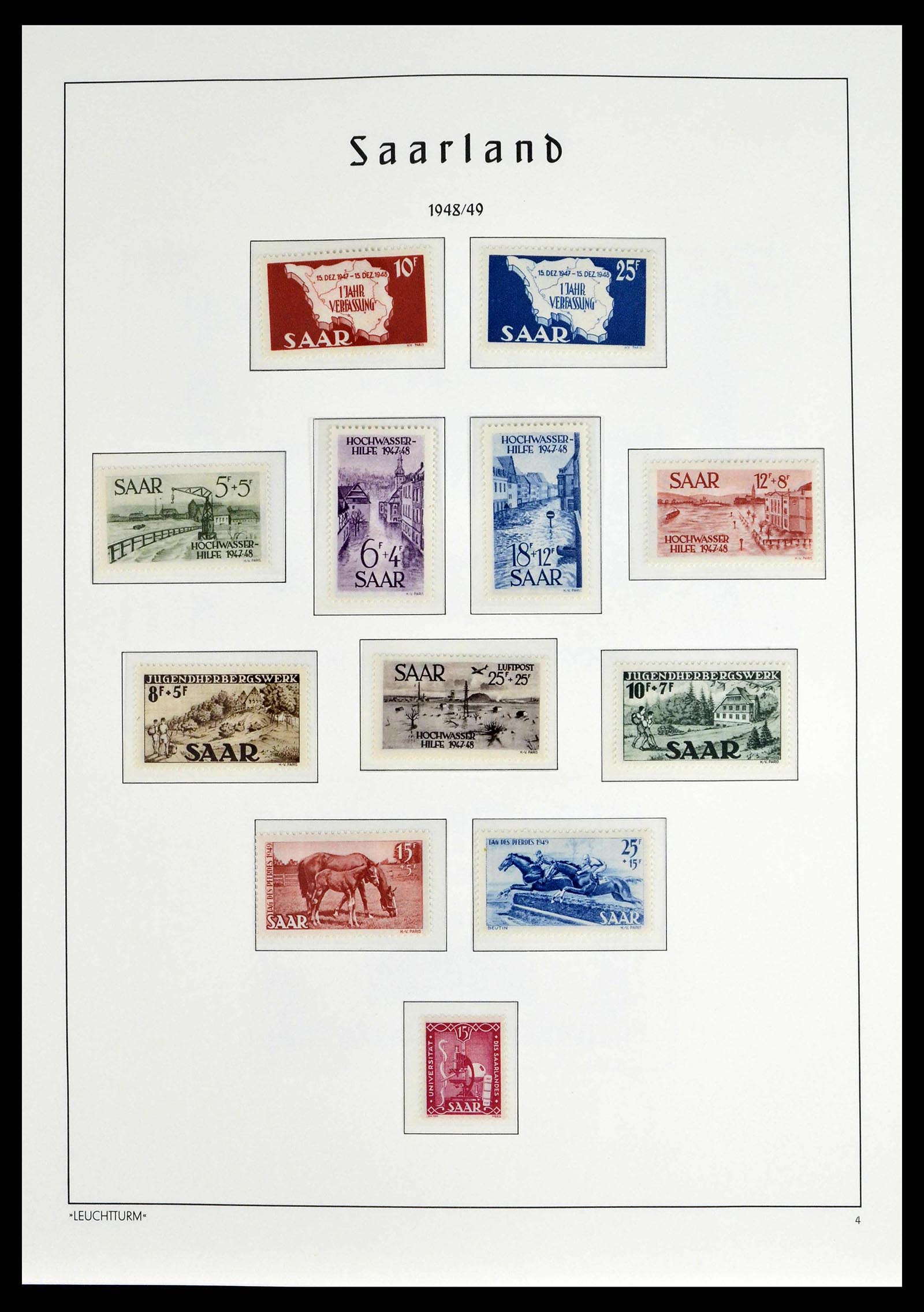 38140 0040 - Postzegelverzameling 38140 Duitsland 1945-1959.