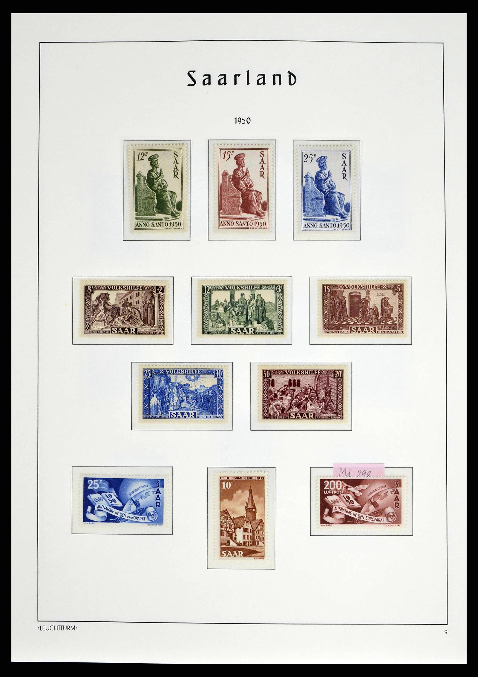 38140 0045 - Postzegelverzameling 38140 Duitsland 1945-1959.