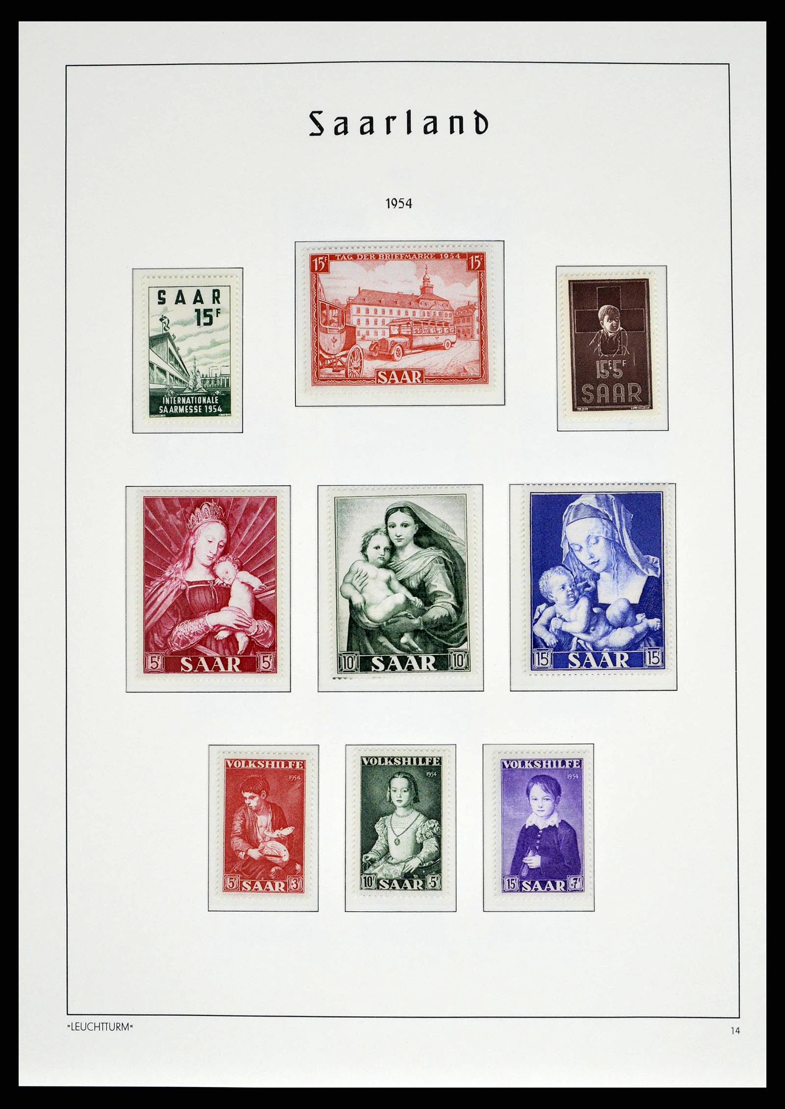 38140 0050 - Postzegelverzameling 38140 Duitsland 1945-1959.