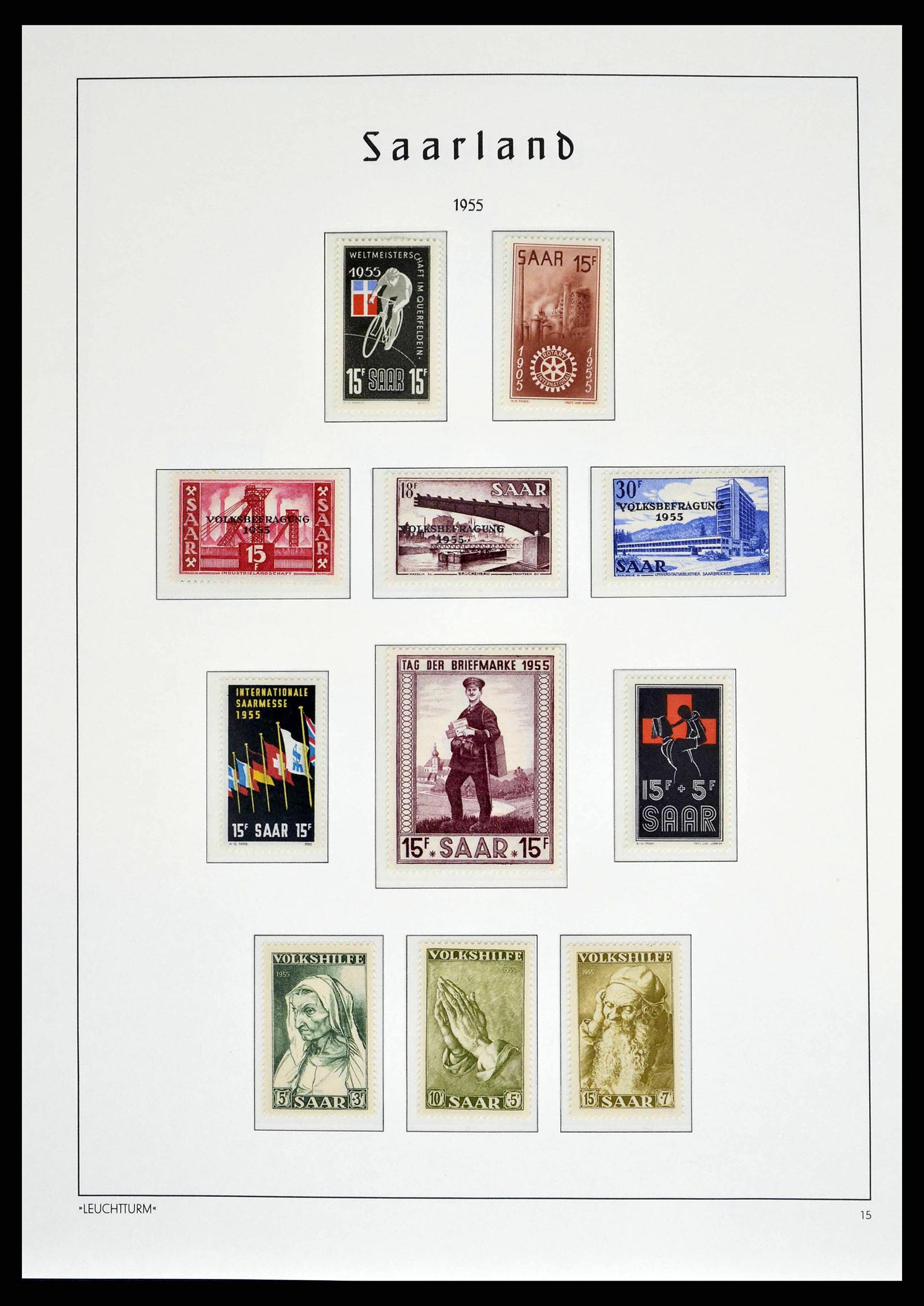 38140 0051 - Postzegelverzameling 38140 Duitsland 1945-1959.