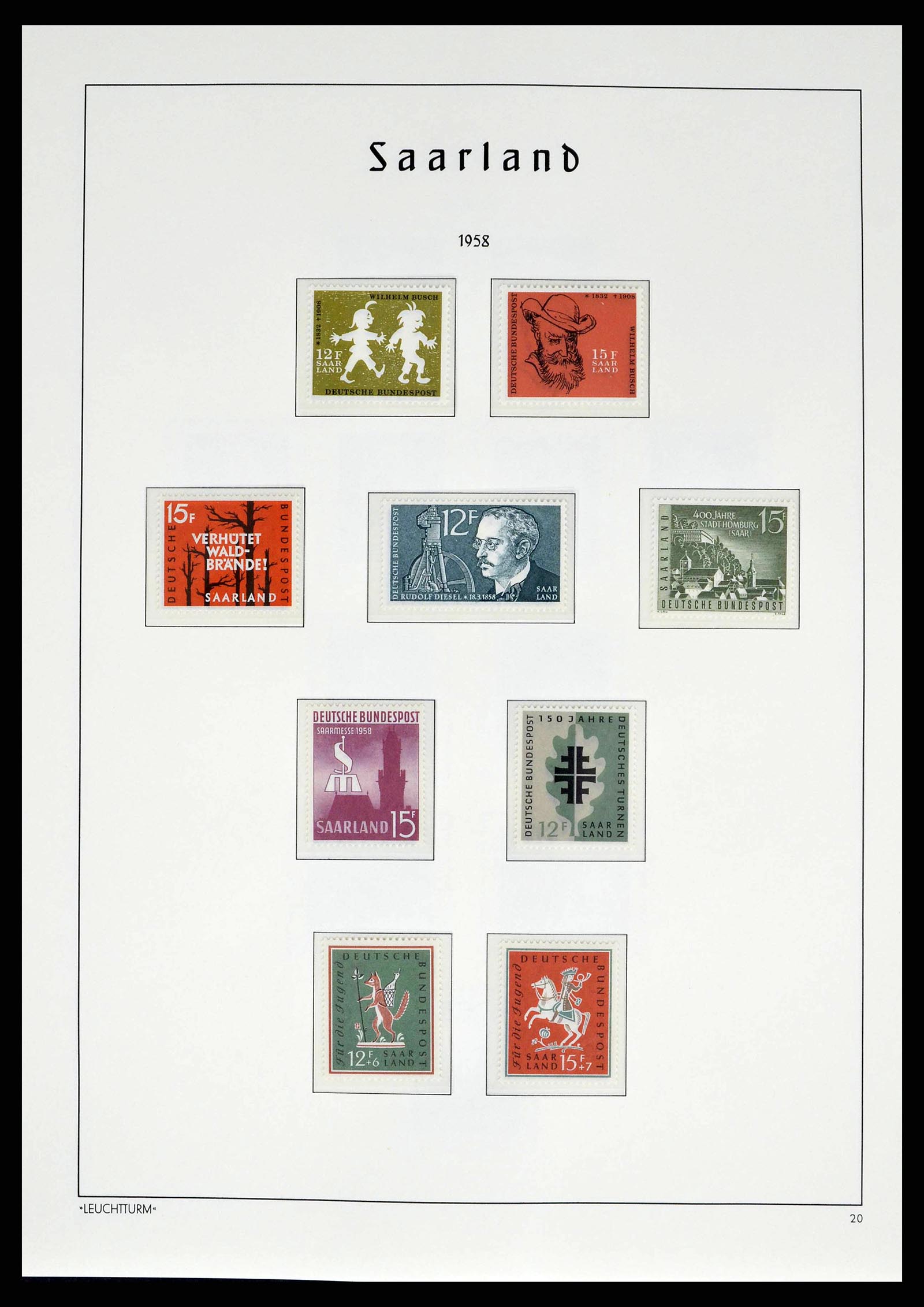 38140 0056 - Postzegelverzameling 38140 Duitsland 1945-1959.