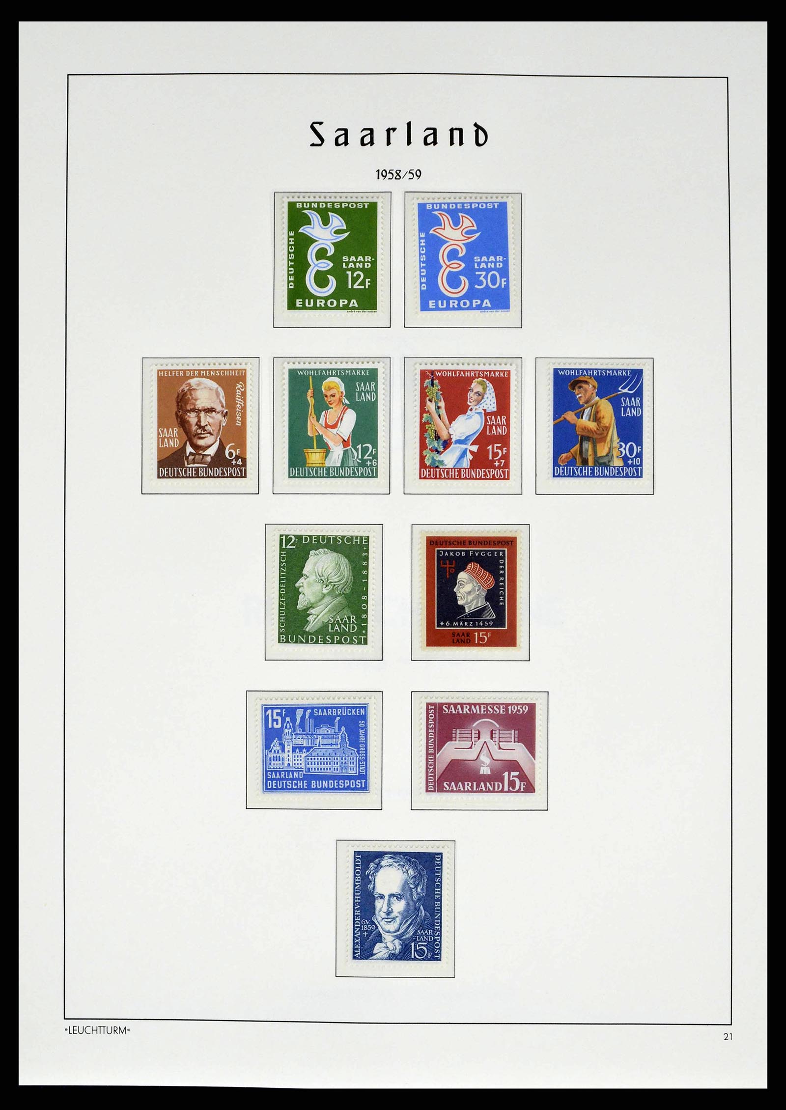 38140 0057 - Postzegelverzameling 38140 Duitsland 1945-1959.