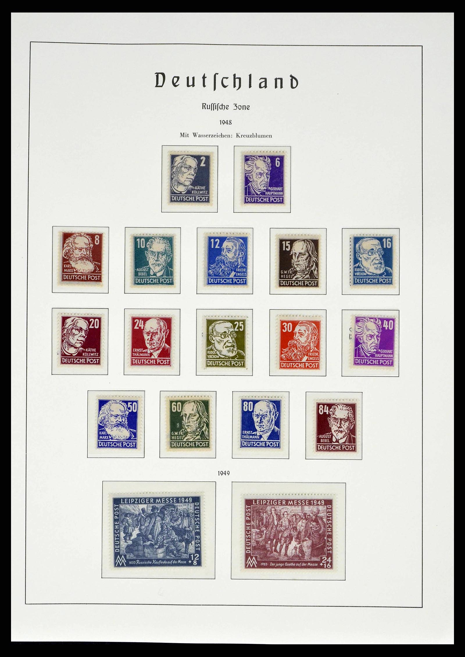 38140 0088 - Postzegelverzameling 38140 Duitsland 1945-1959.