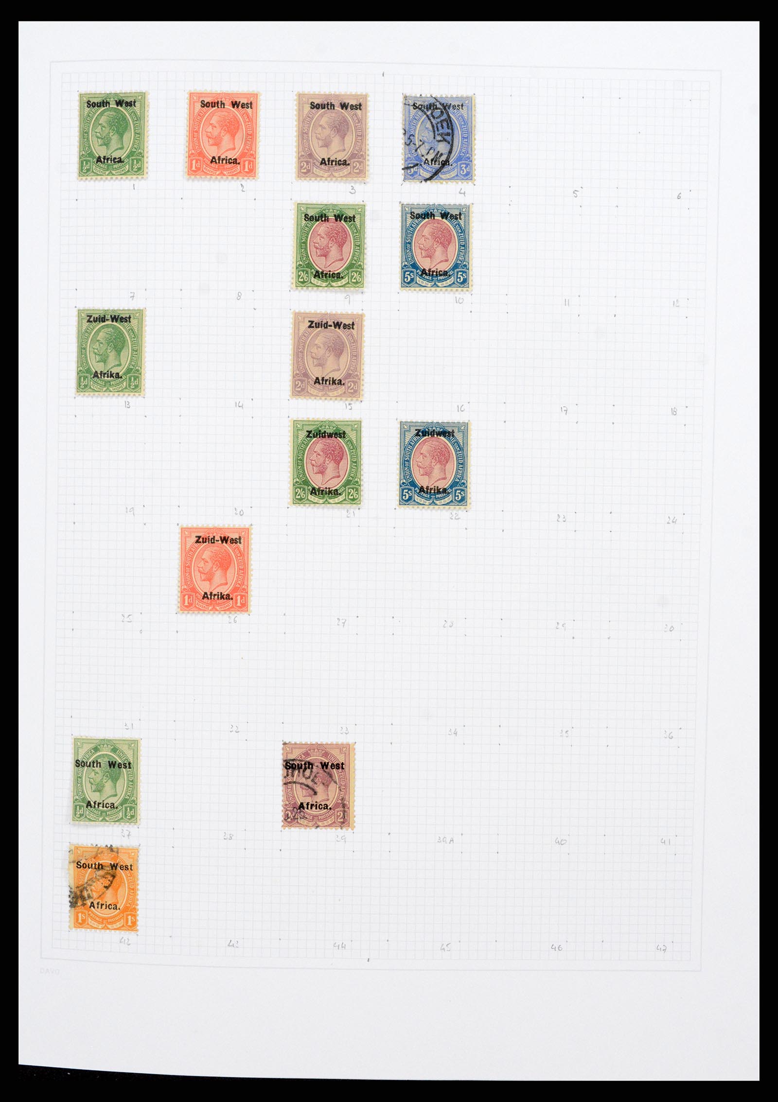 38147 0001 - Stamp collection 38147 South West Africa 1923-2016.