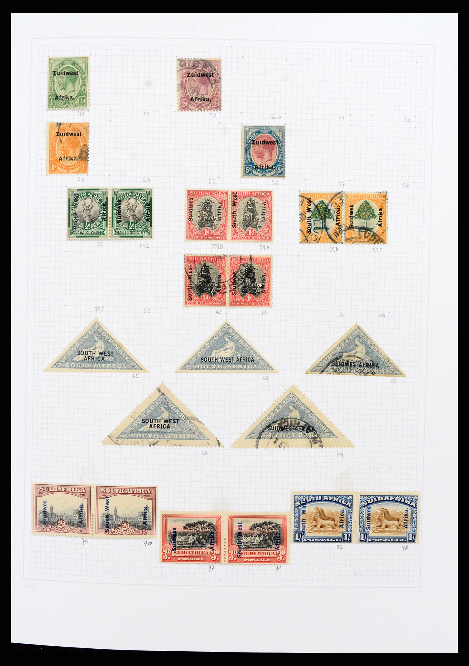 38147 0002 - Stamp collection 38147 South West Africa 1923-2016.