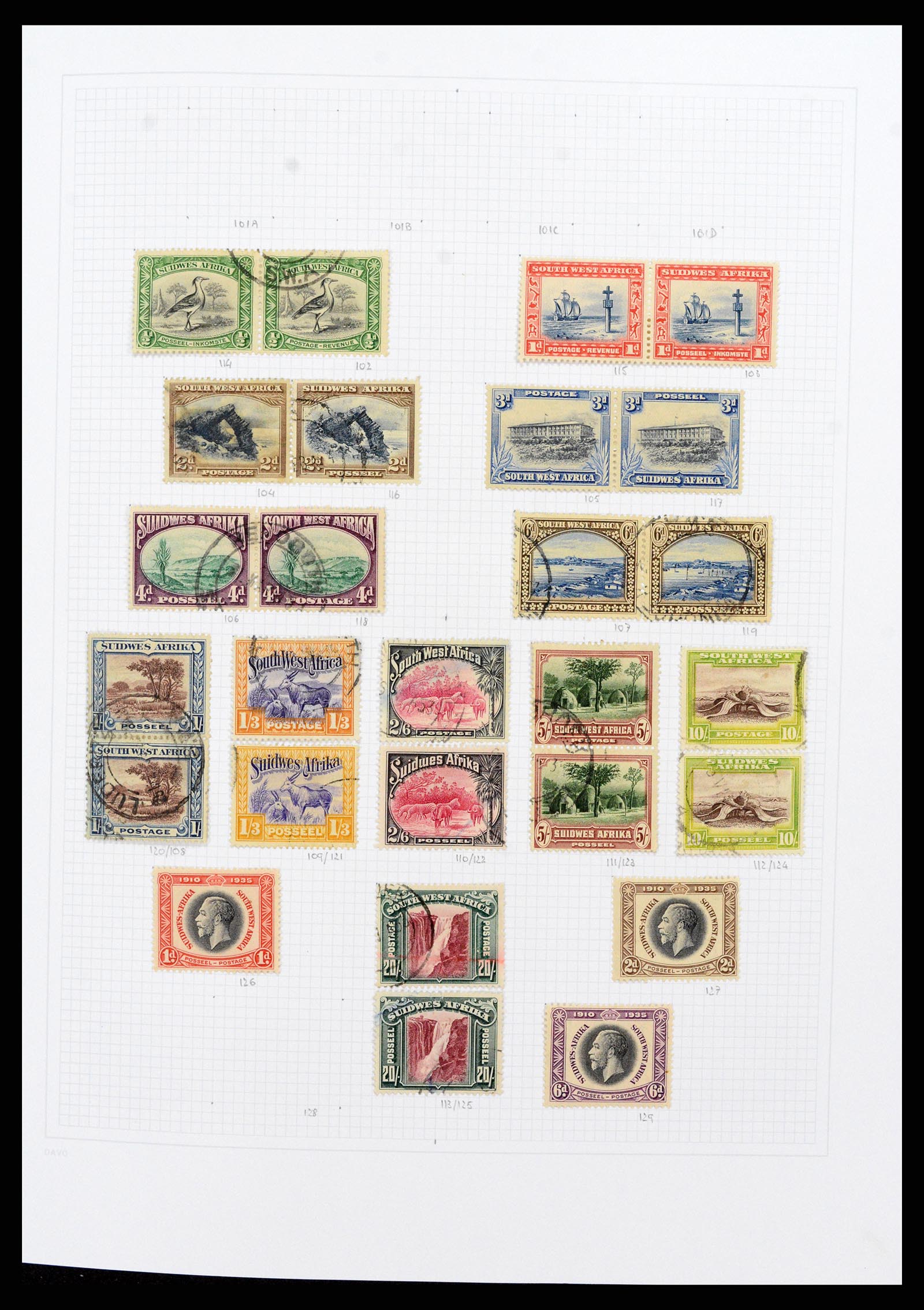 38147 0004 - Stamp collection 38147 South West Africa 1923-2016.