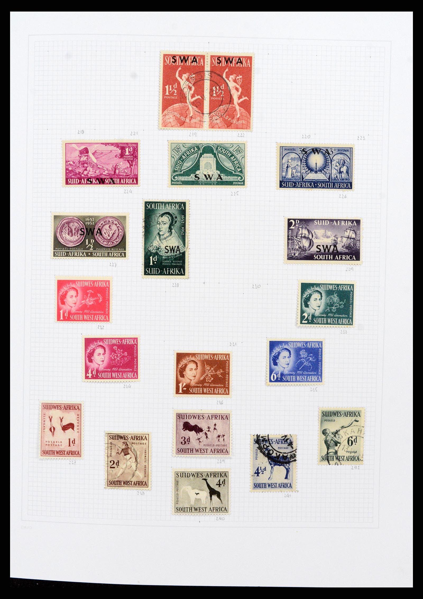 38147 0008 - Stamp collection 38147 South West Africa 1923-2016.